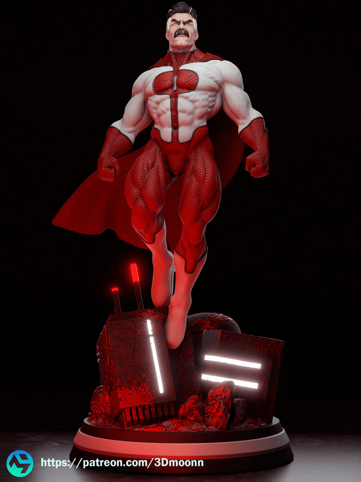 Omniman Resin Fan Art Sculpture 3DMoonn