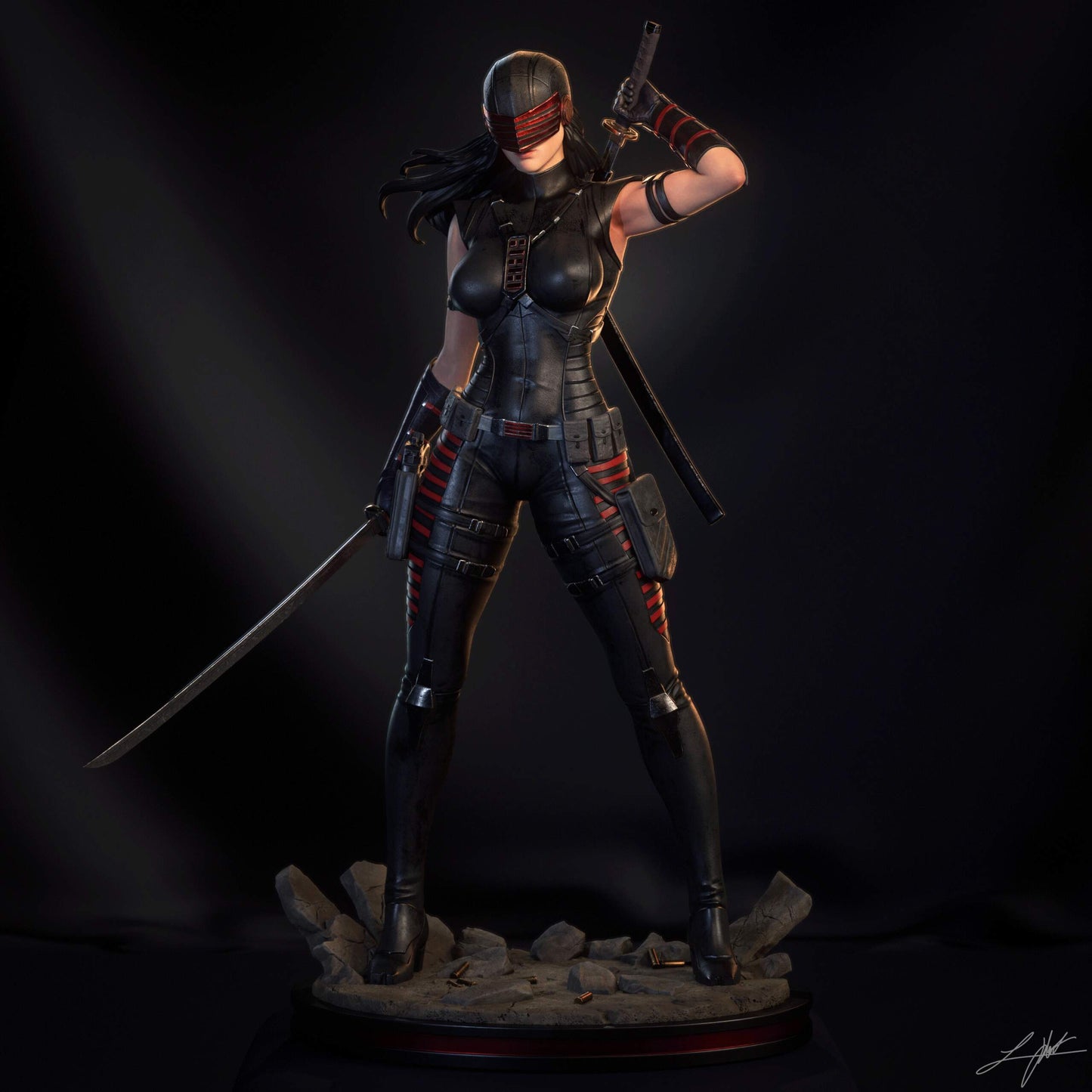 Snake Eyes Resin Fan Art MTO (Design by Abe3D)