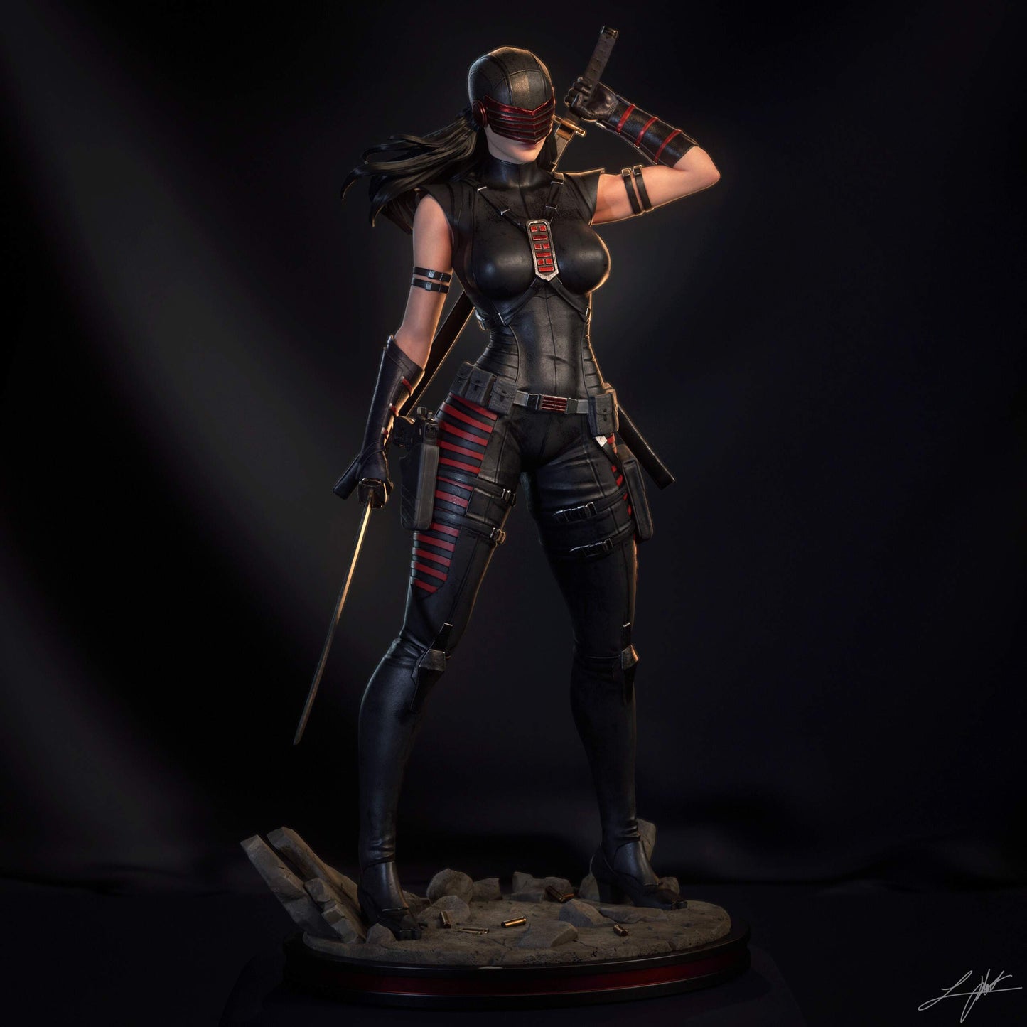 Snake Eyes Resin Fan Art MTO (Design by Abe3D)