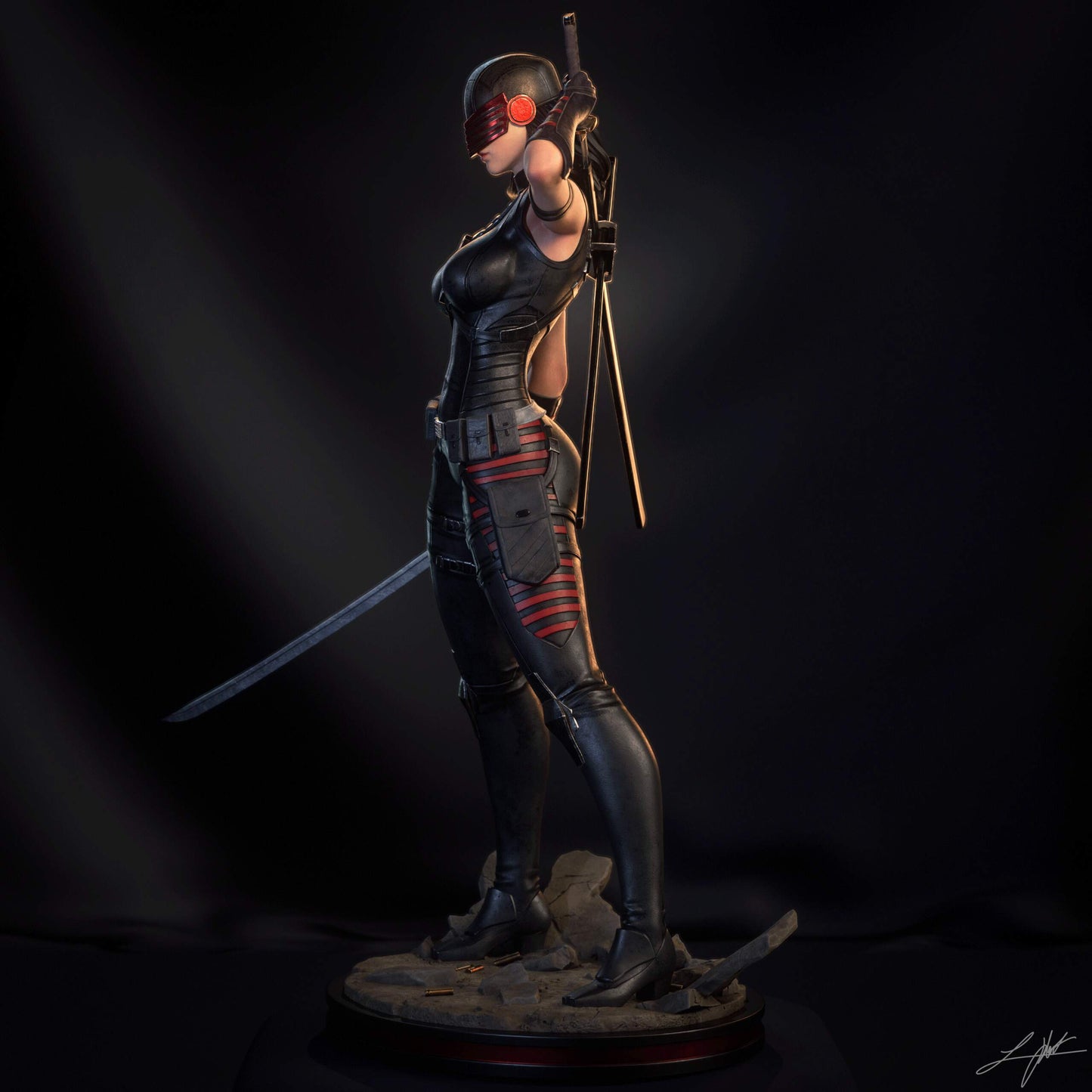 Snake Eyes Resin Fan Art MTO (Design by Abe3D)