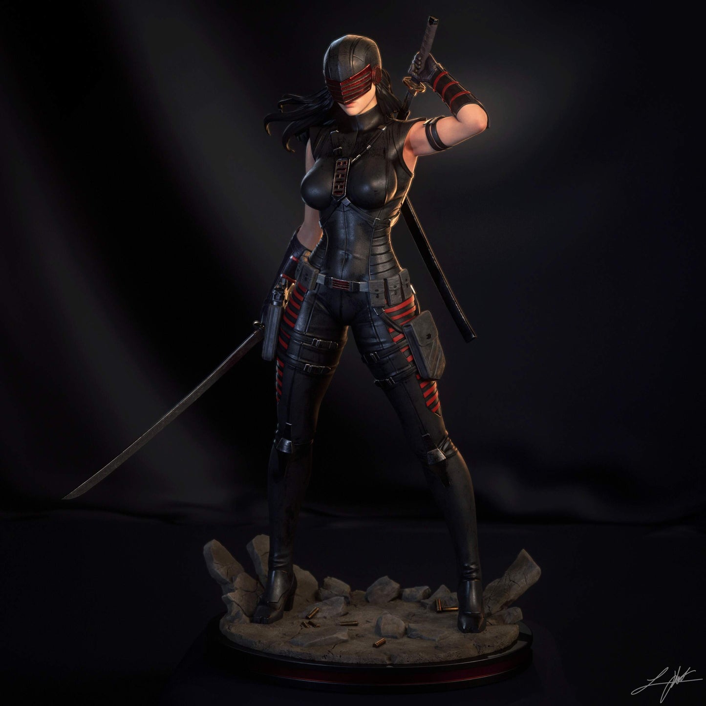 Snake Eyes Resin Fan Art MTO (Design by Abe3D)