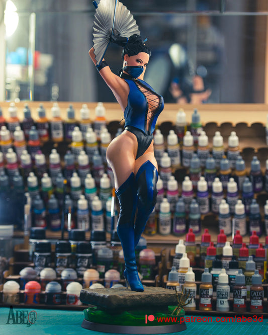 Kitana Resin Fan Art Pro Painted - MTO