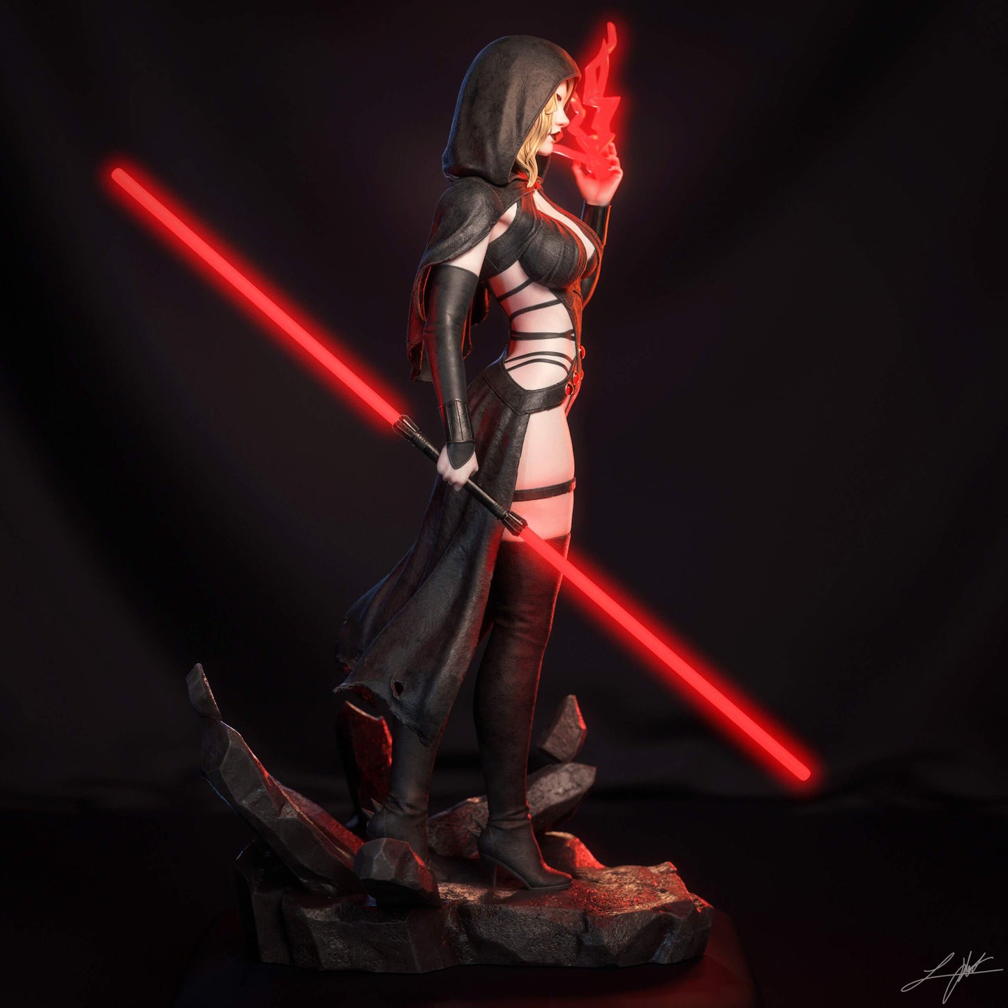 Darth Zannah Resin Art (Design by Abe3D)