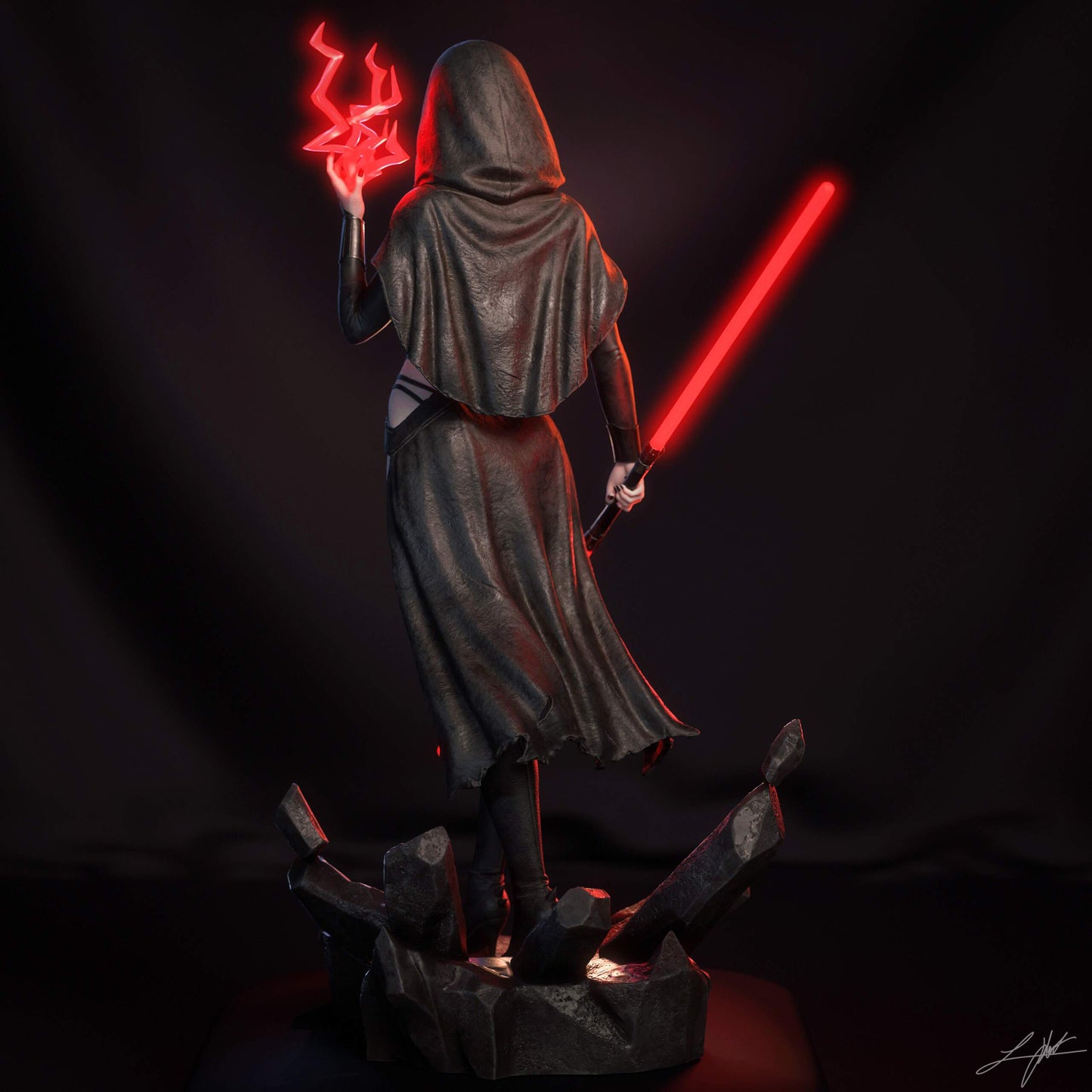 Darth Zannah Resin Art (Design by Abe3D)