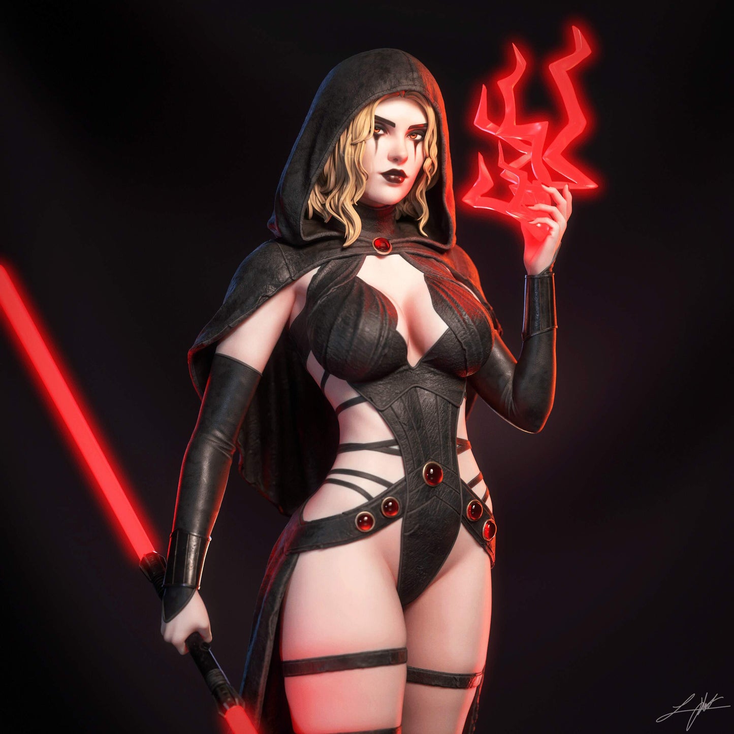 Darth Zannah Resin Art (Design by Abe3D)