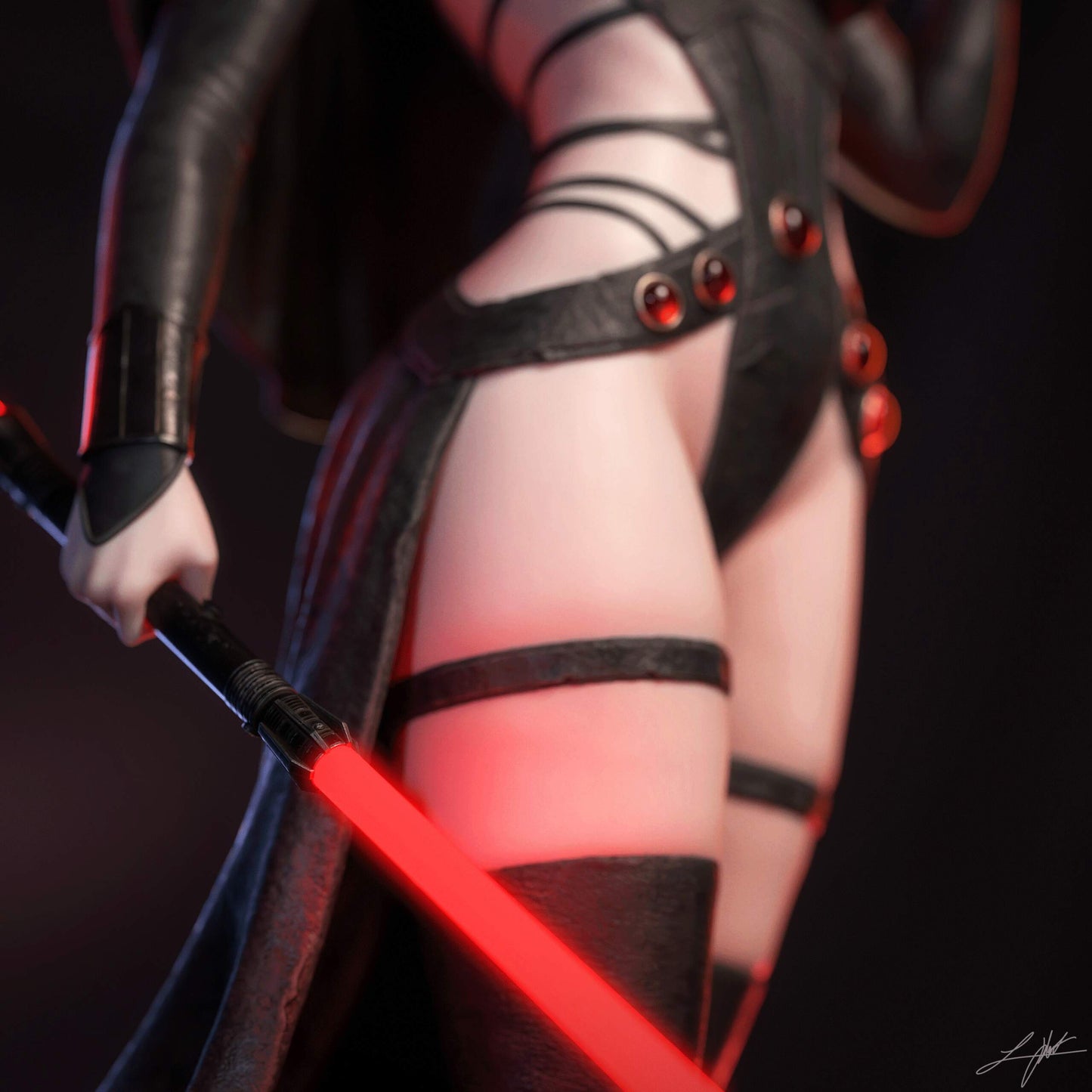 Darth Zannah Resin Art (Design by Abe3D)