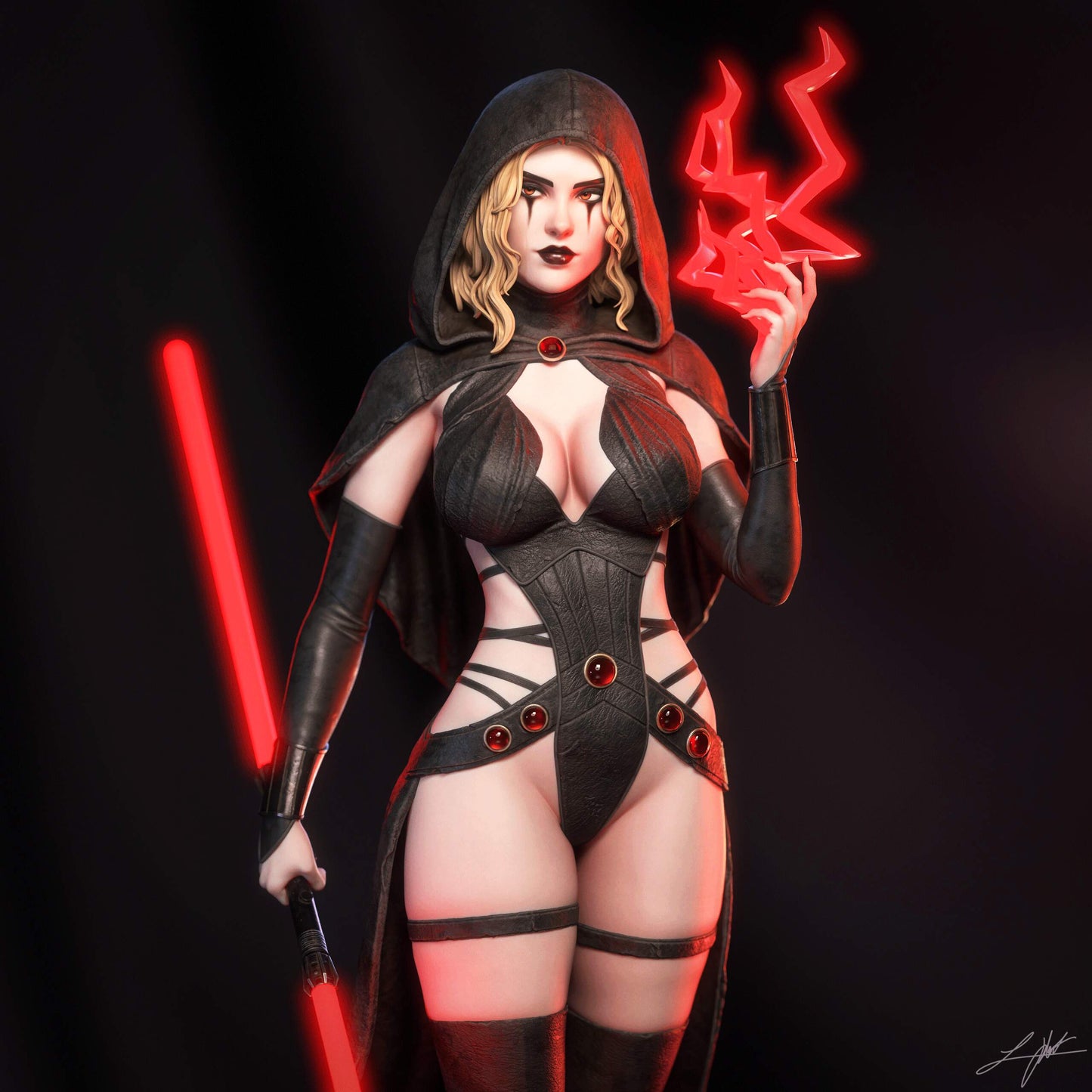 Darth Zannah Resin Art (Design by Abe3D)