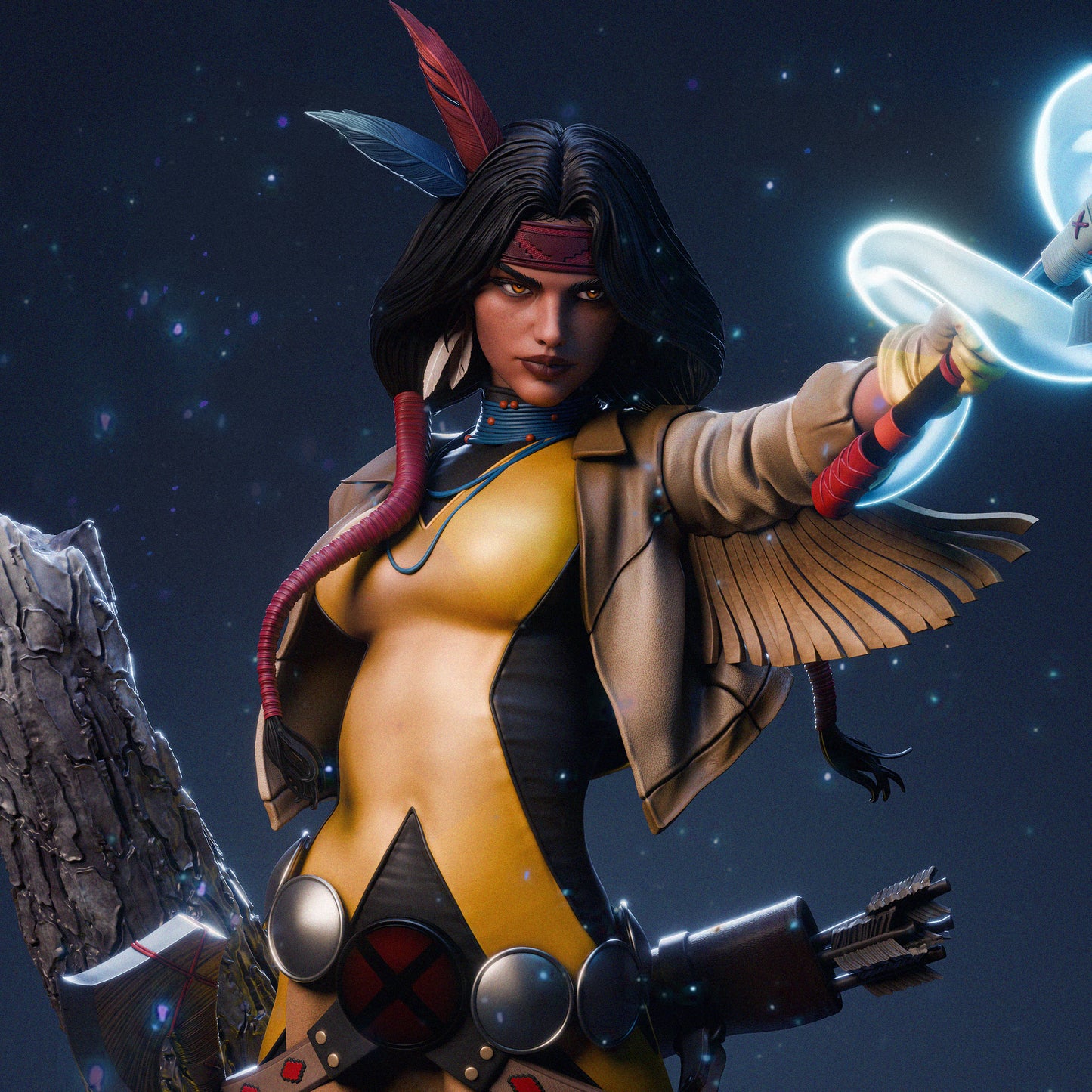 Dani Moonstar Resin Art - MTO (Design by CA3D)