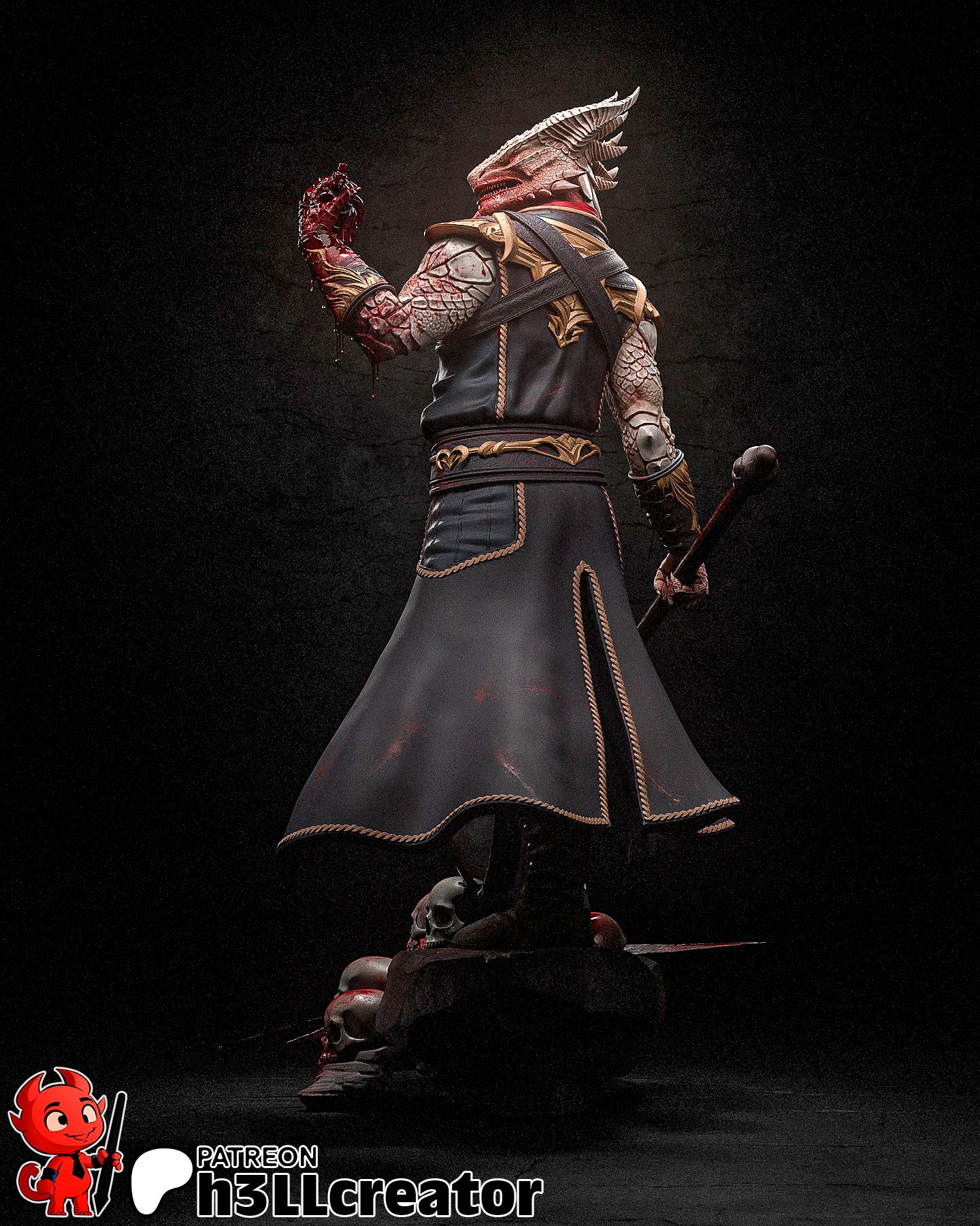 Dark Urge BG3 Resin Fan Art Pro Painted - MTO (HC)