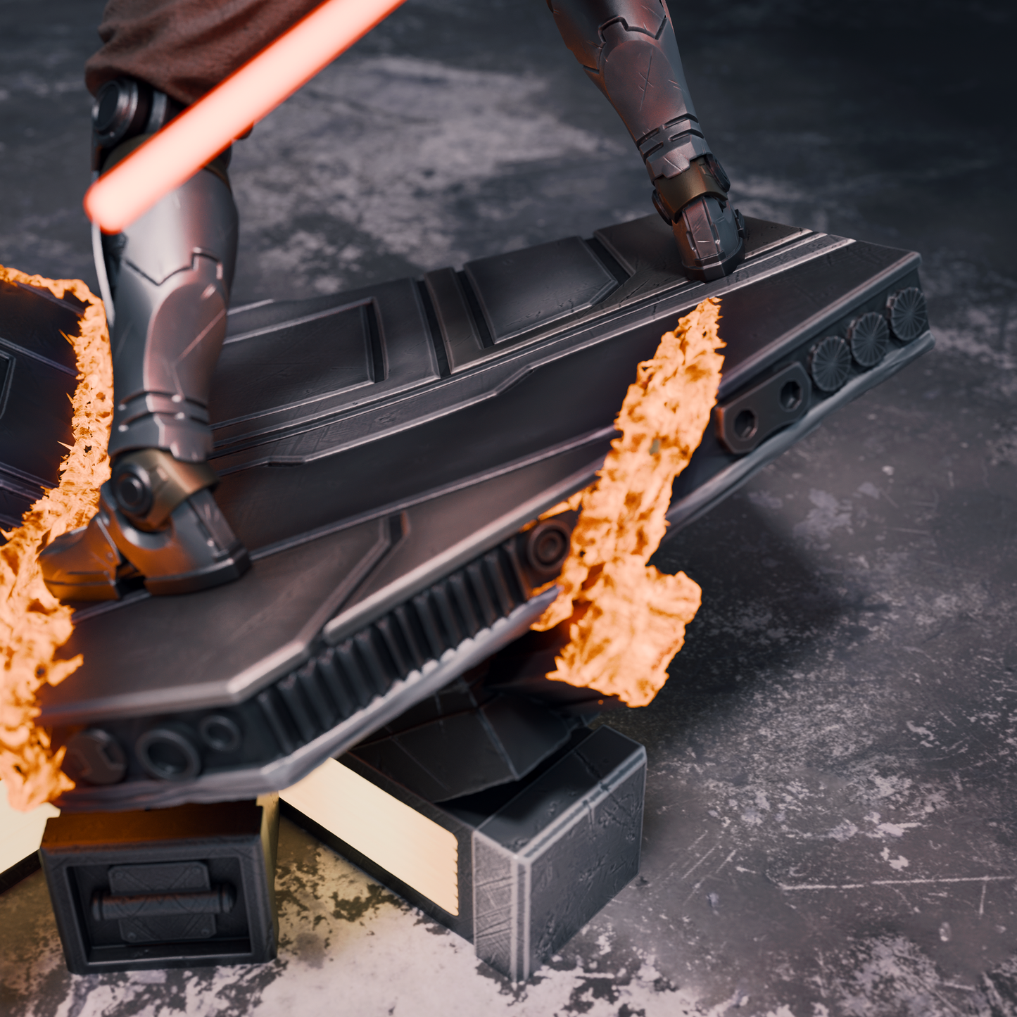 Ahsoka vs Darth Maul Diorama Resin Fan Art - MTO