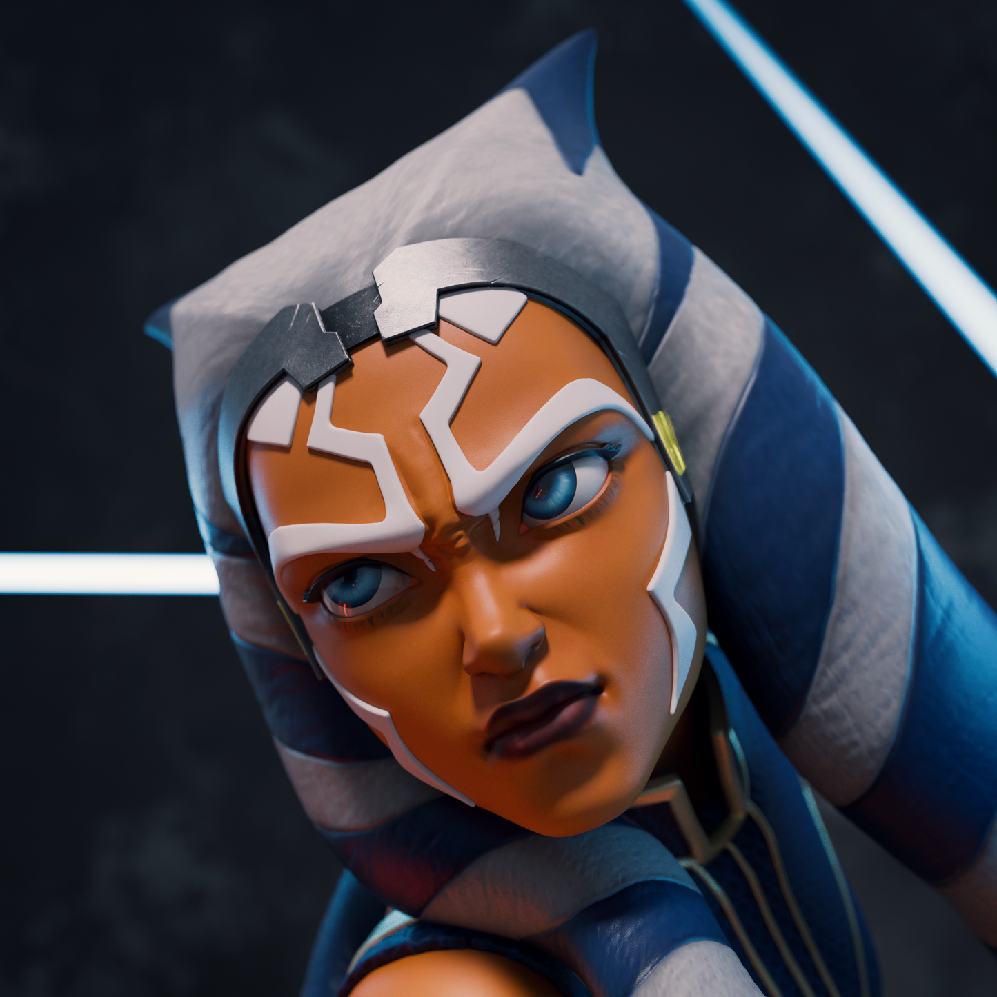 Ahsoka vs Darth Maul Diorama Resin Fan Art - MTO