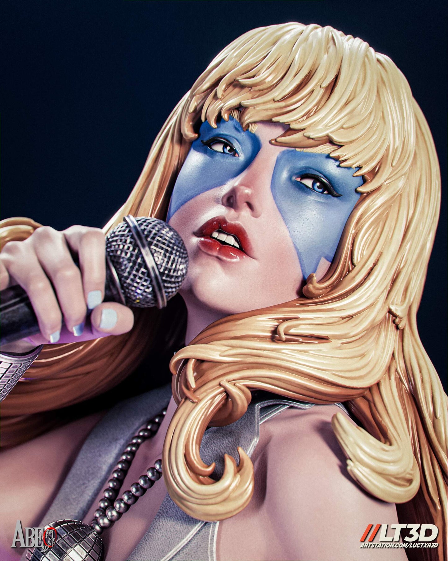 Dazzler Resin Fan Art (Design by Abe3D)