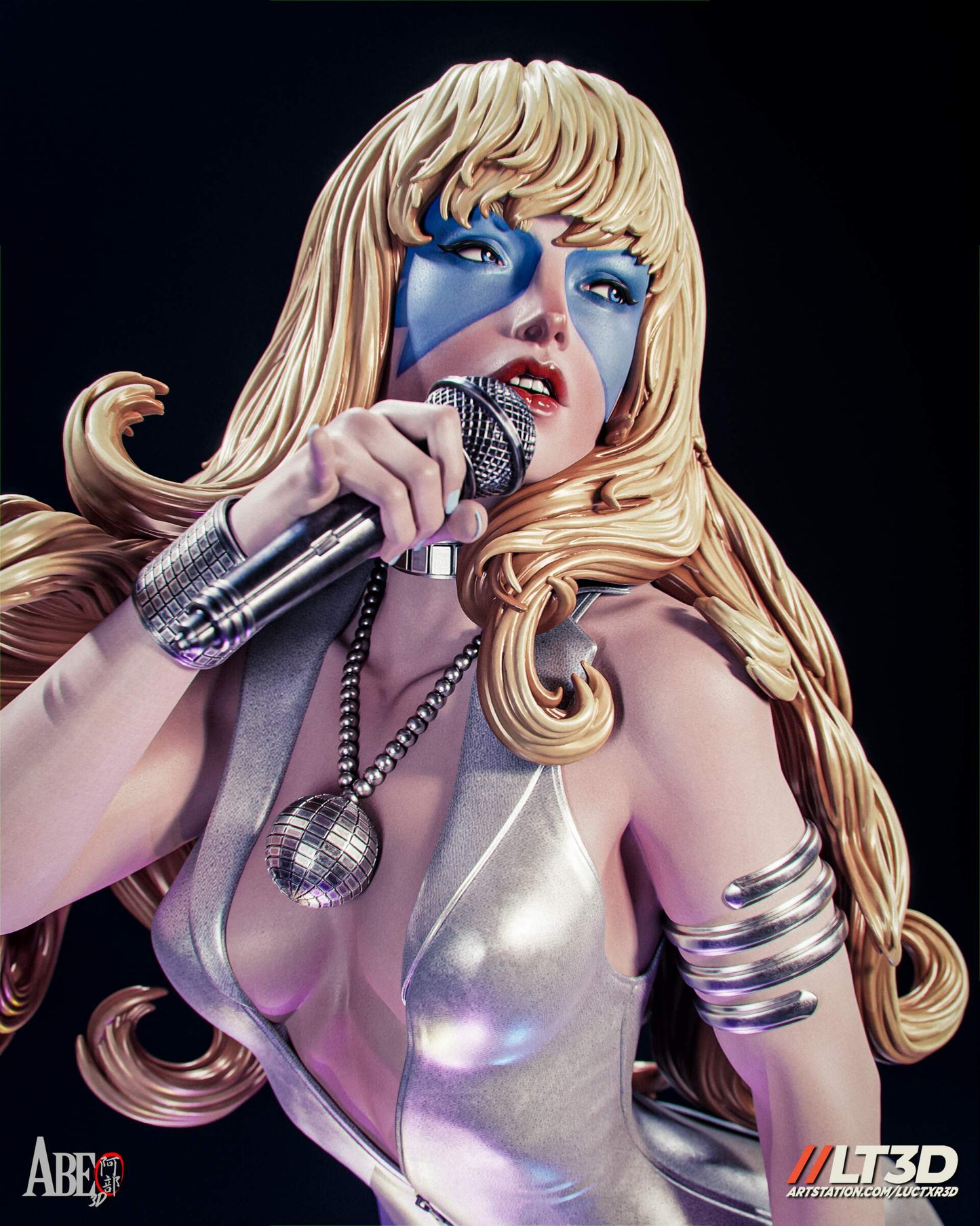 Dazzler Resin Fan Art (Design by Abe3D)