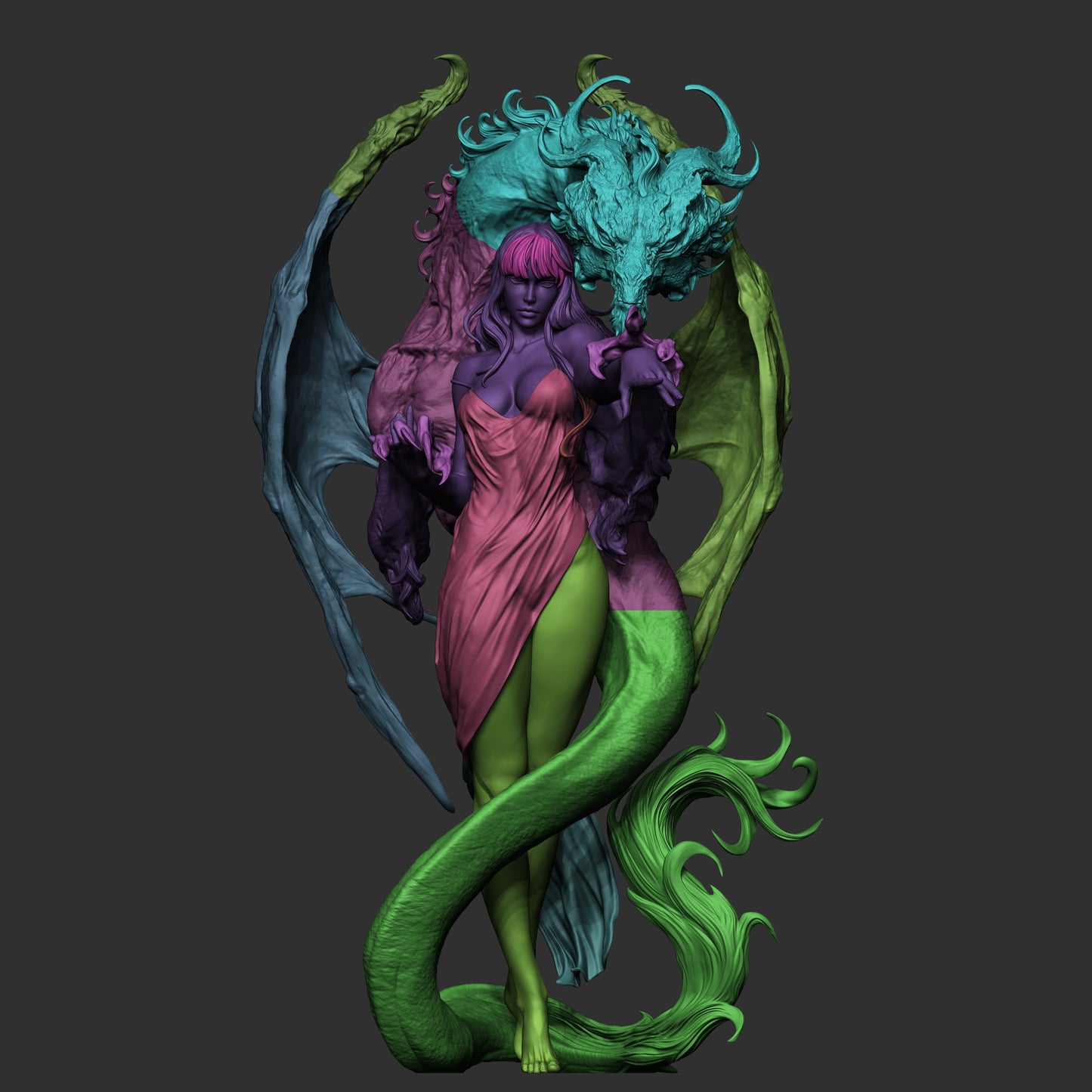 Dragon Lady Resin Art - MTO (Design by CA3D)