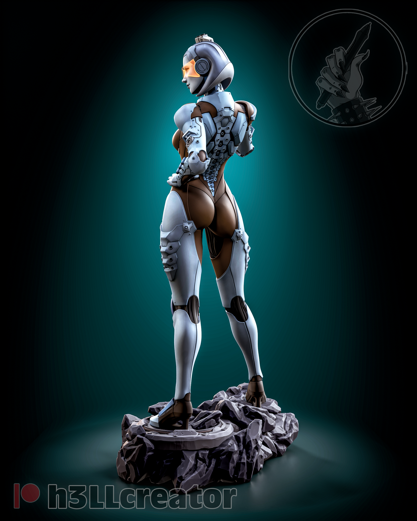 Mass Effect EDI Collectible Resin Fan Art Pro Painted - MTO