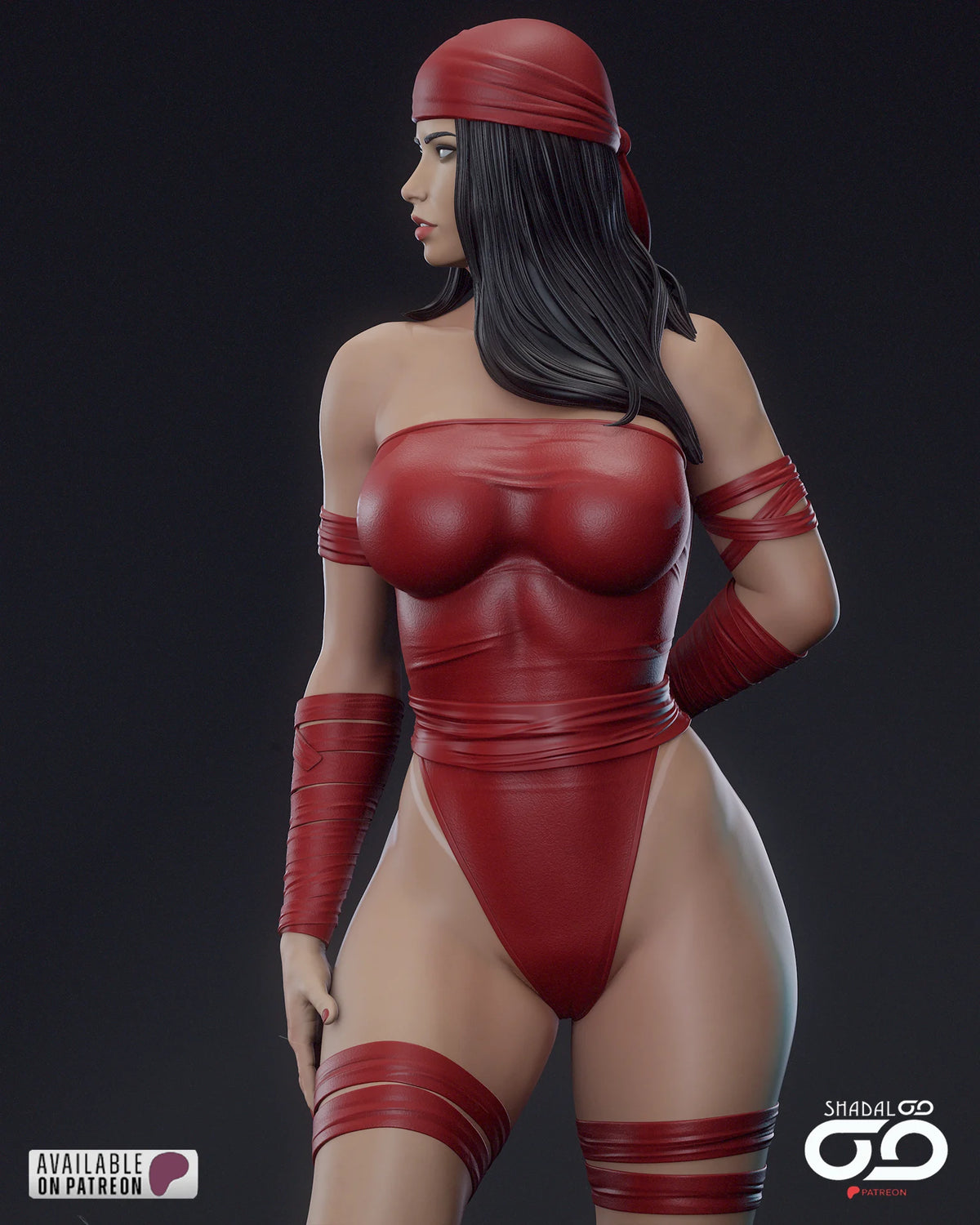 Elektra Resin Art (Shadaloo)