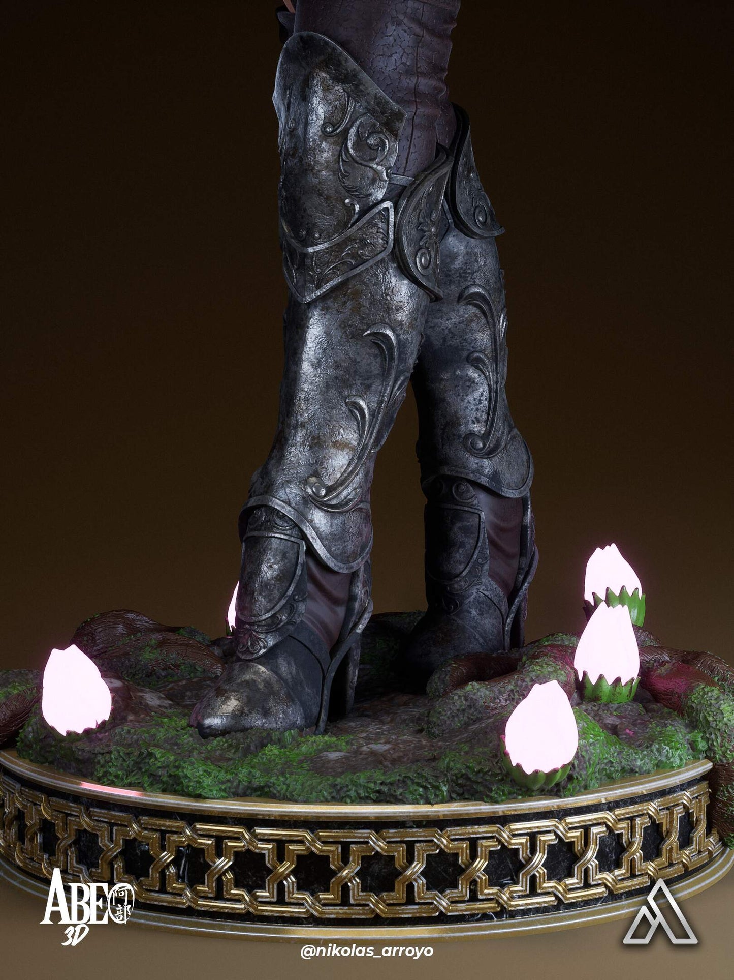 Elaria Shadowleaf Resin Art (Design by Abe3D)