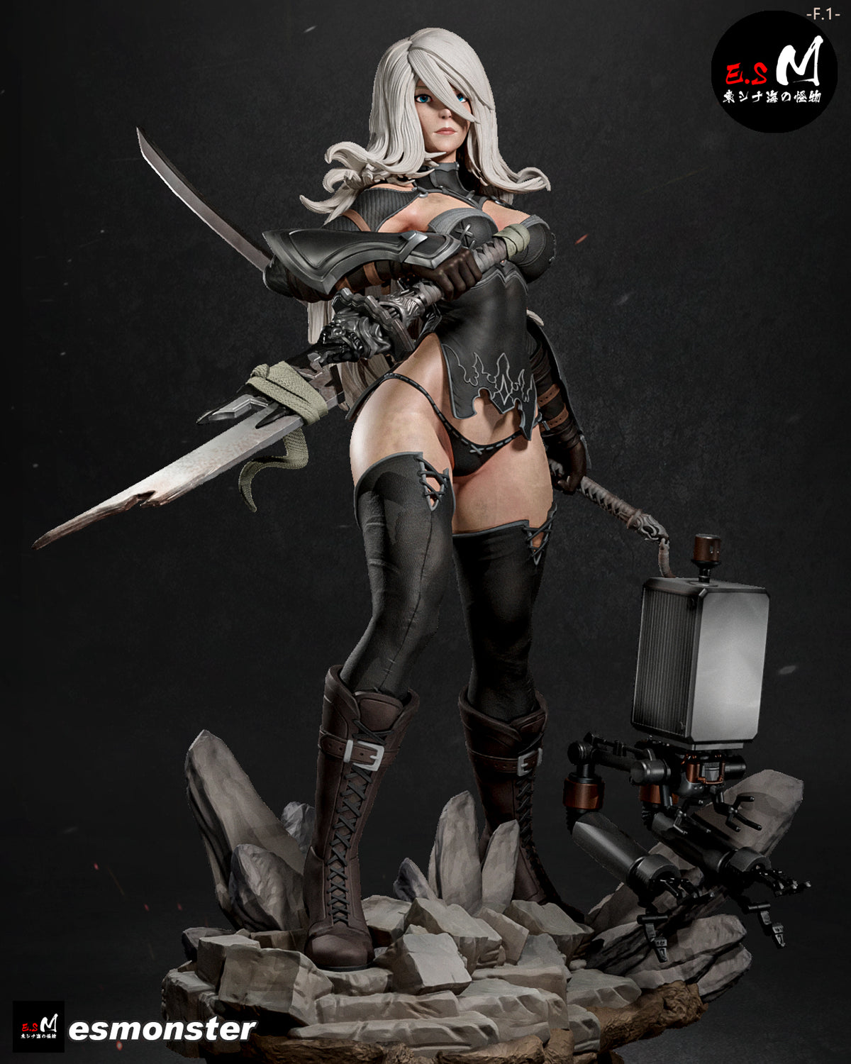 2B/A2 Nier Automata Resin Art (East Sea Monster Version)