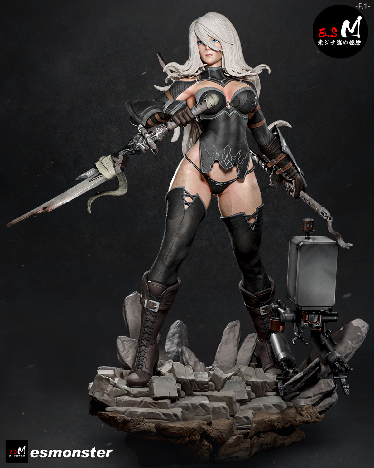 2B/A2 Nier Automata Resin Art (East Sea Monster Version)