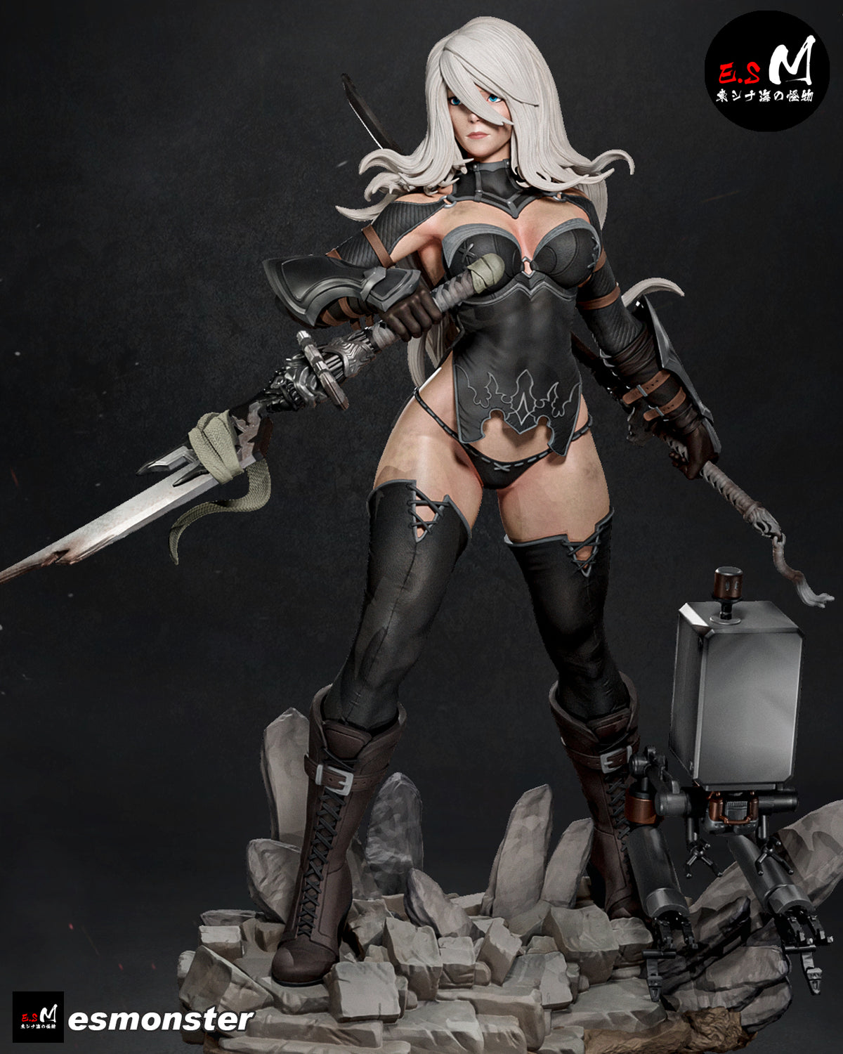 2B/A2 Nier Automata Resin Art (East Sea Monster Version)