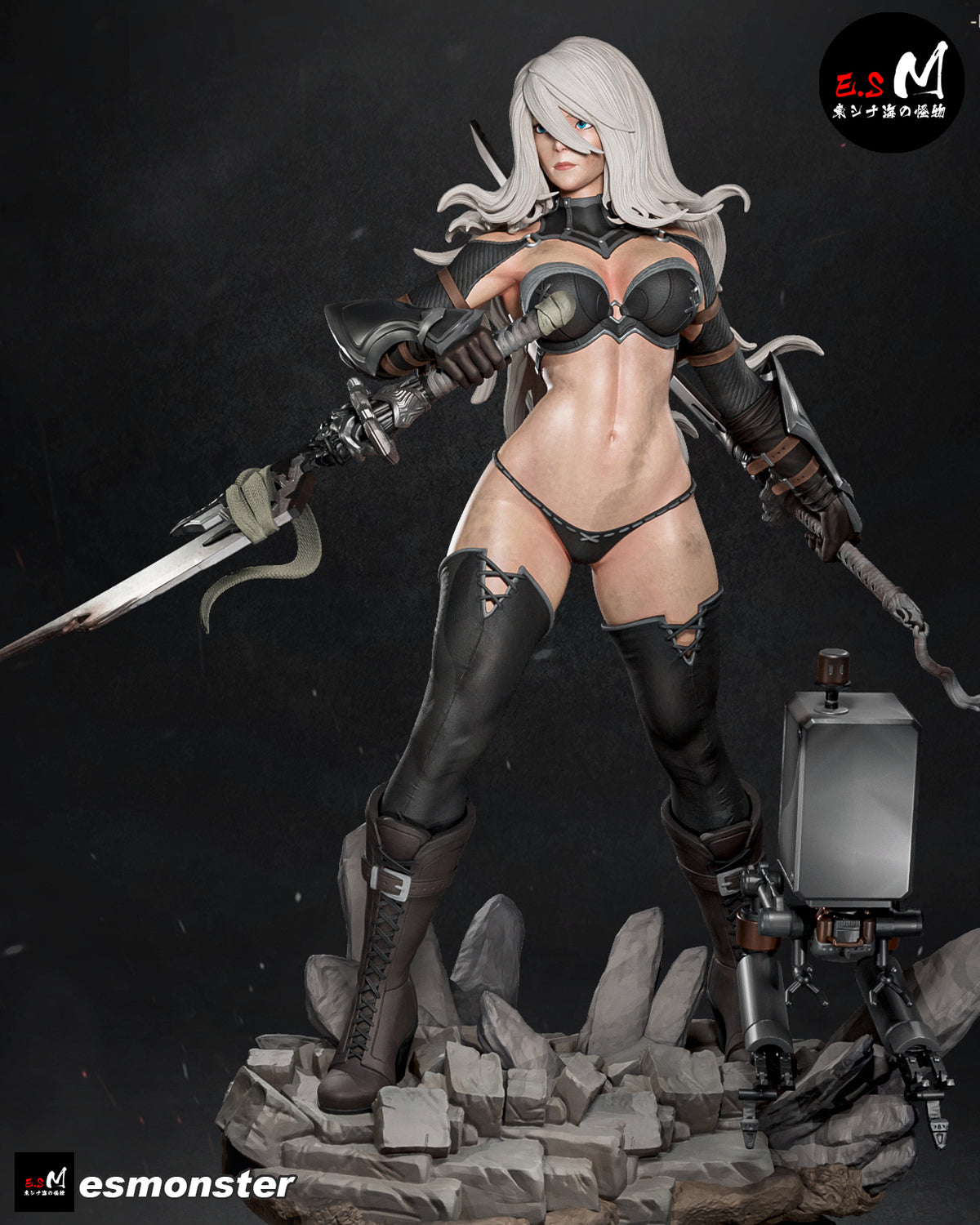 2B/A2 Nier Automata Resin Art (East Sea Monster Version)