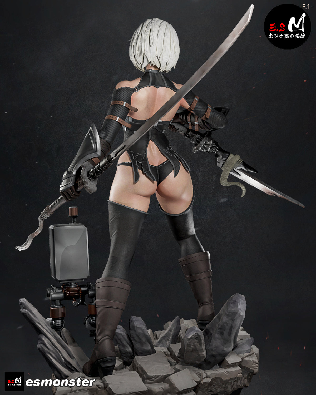2B/A2 Nier Automata Resin Art (East Sea Monster Version)