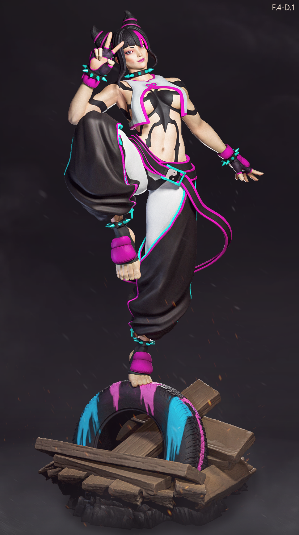 Juri Street Fighter Resin Art (East Sea Monster Version)