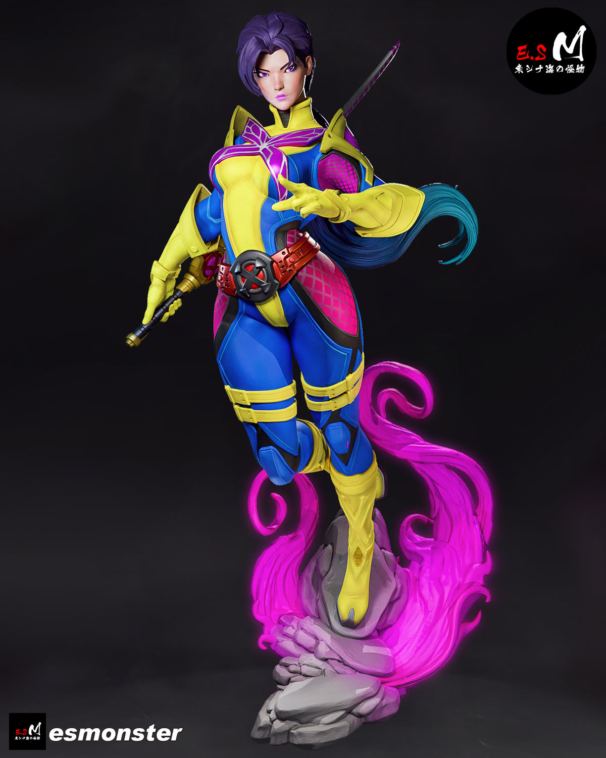 Psylocke Resin Art (East Sea Monster Version)