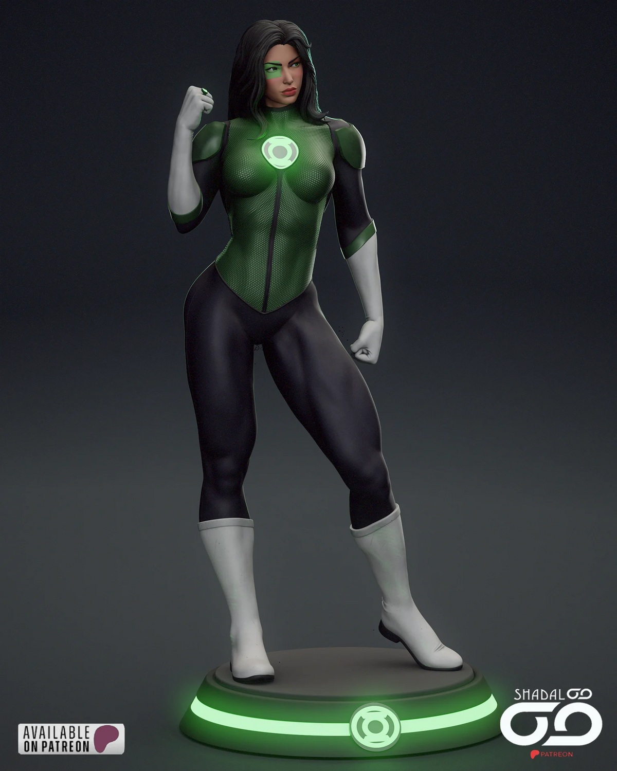 Jessica Cruz Green Lantern Resin Art (Shadaloo)
