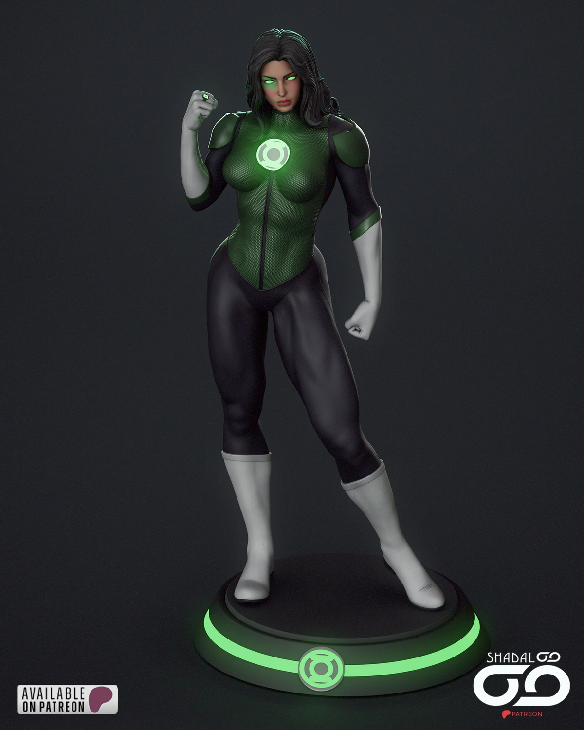 Jessica Cruz Green Lantern Resin Art (Shadaloo)