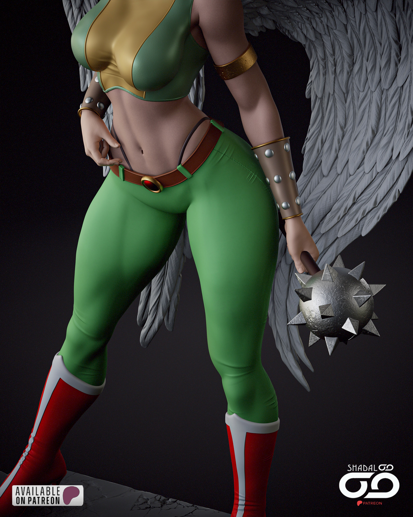 Hawkgirl Resin Sculpture Fan Art - MTO (SDO)
