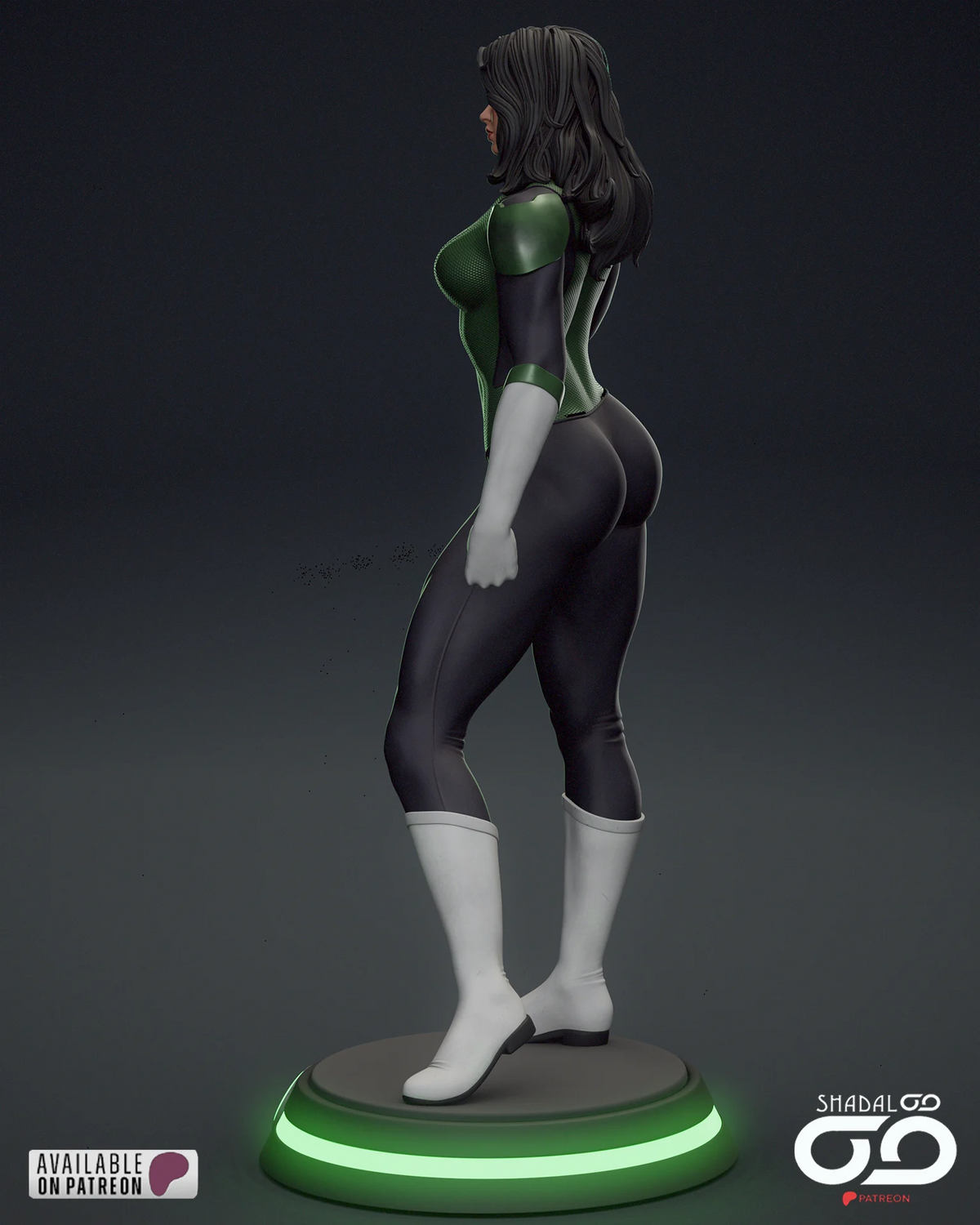 Jessica Cruz Green Lantern Resin Art (Shadaloo)