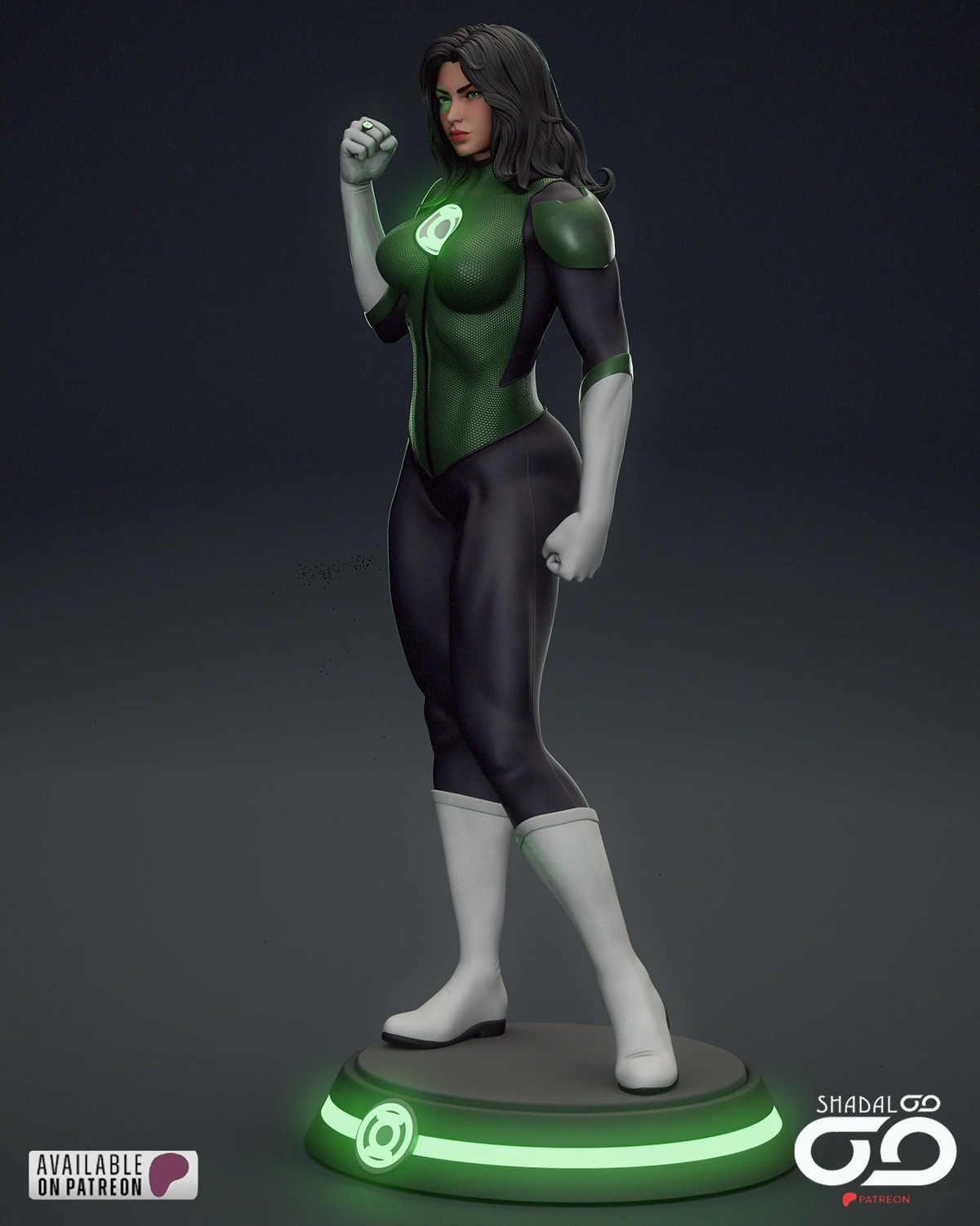 Jessica Cruz Green Lantern Resin Art (Shadaloo)