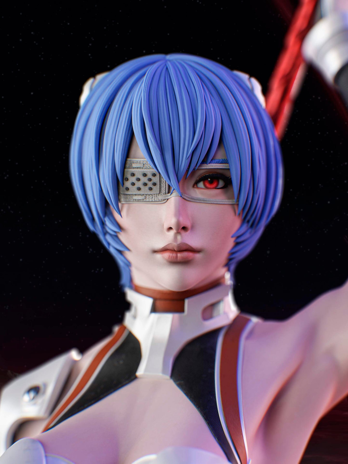 Rei Ayanami Resin Fan Art MTO (Design by Abe3D)
