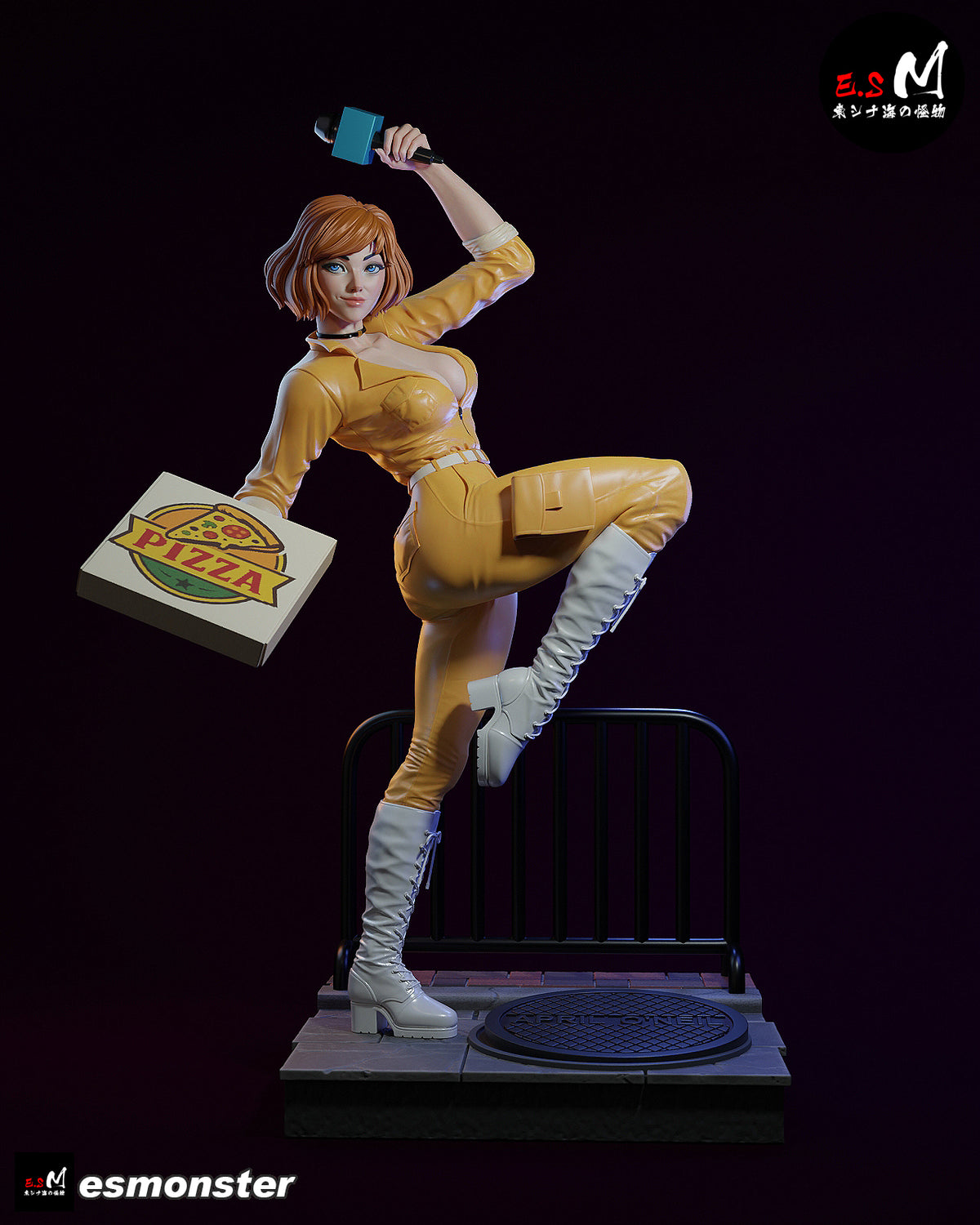 April O'Neill Resin Art (East Sea Monster Version)