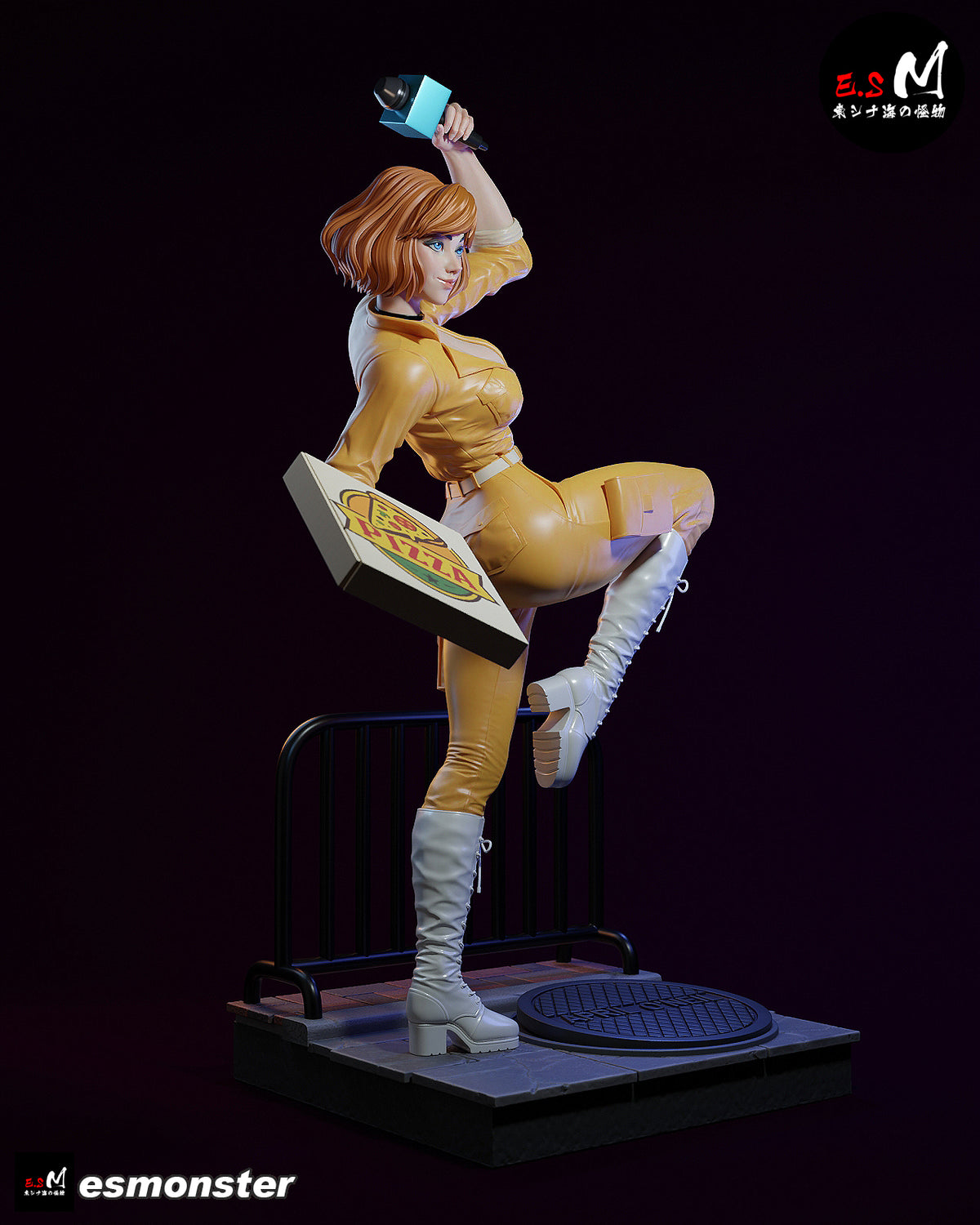 April O'Neill Resin Art (East Sea Monster Version)