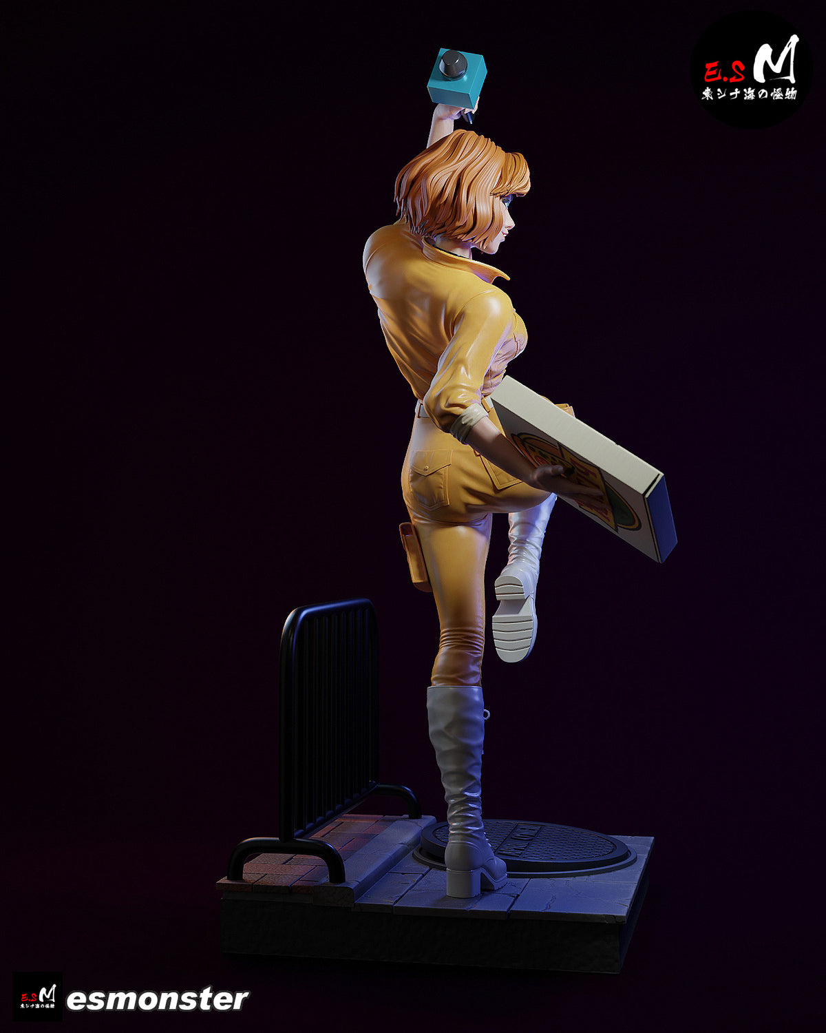 April O'Neill Resin Art (East Sea Monster Version)