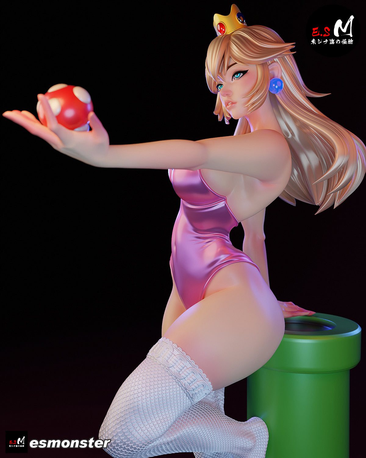 Toadstool Resin Art (East Sea Monster Version)