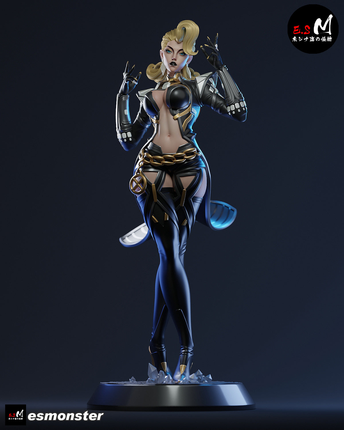 Emma Frost Resin Art (East Sea Monster Version)
