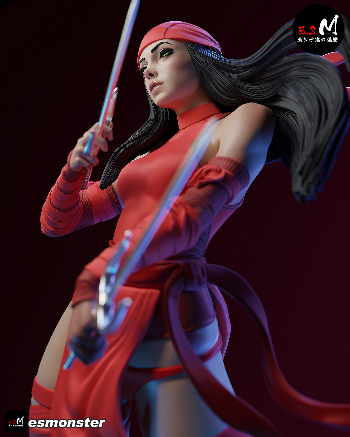 Elektra Resin Art (East Sea Monster Version)