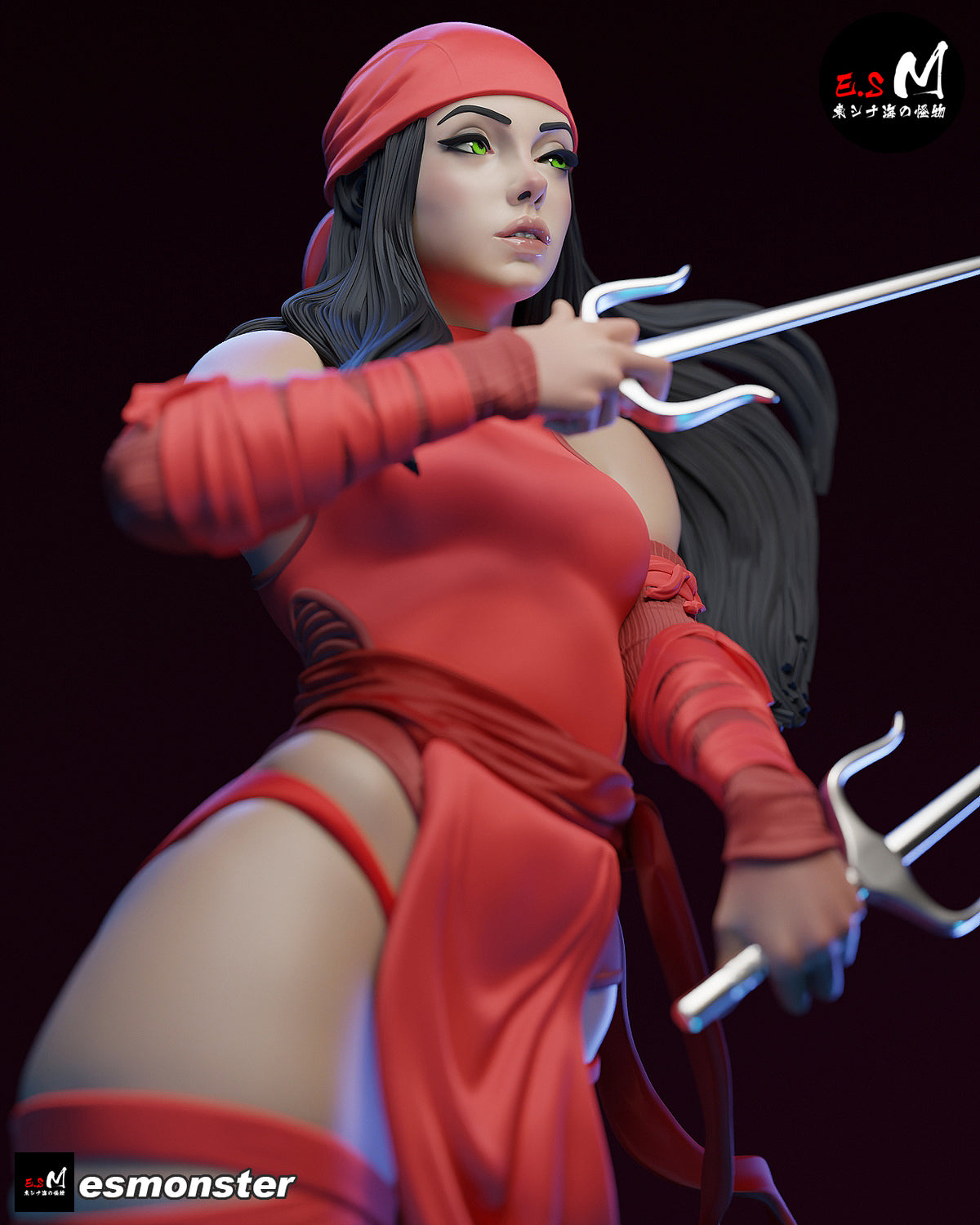 Elektra Resin Art (East Sea Monster Version)