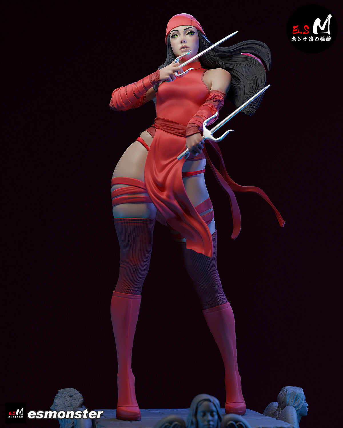 Elektra Resin Art (East Sea Monster Version)