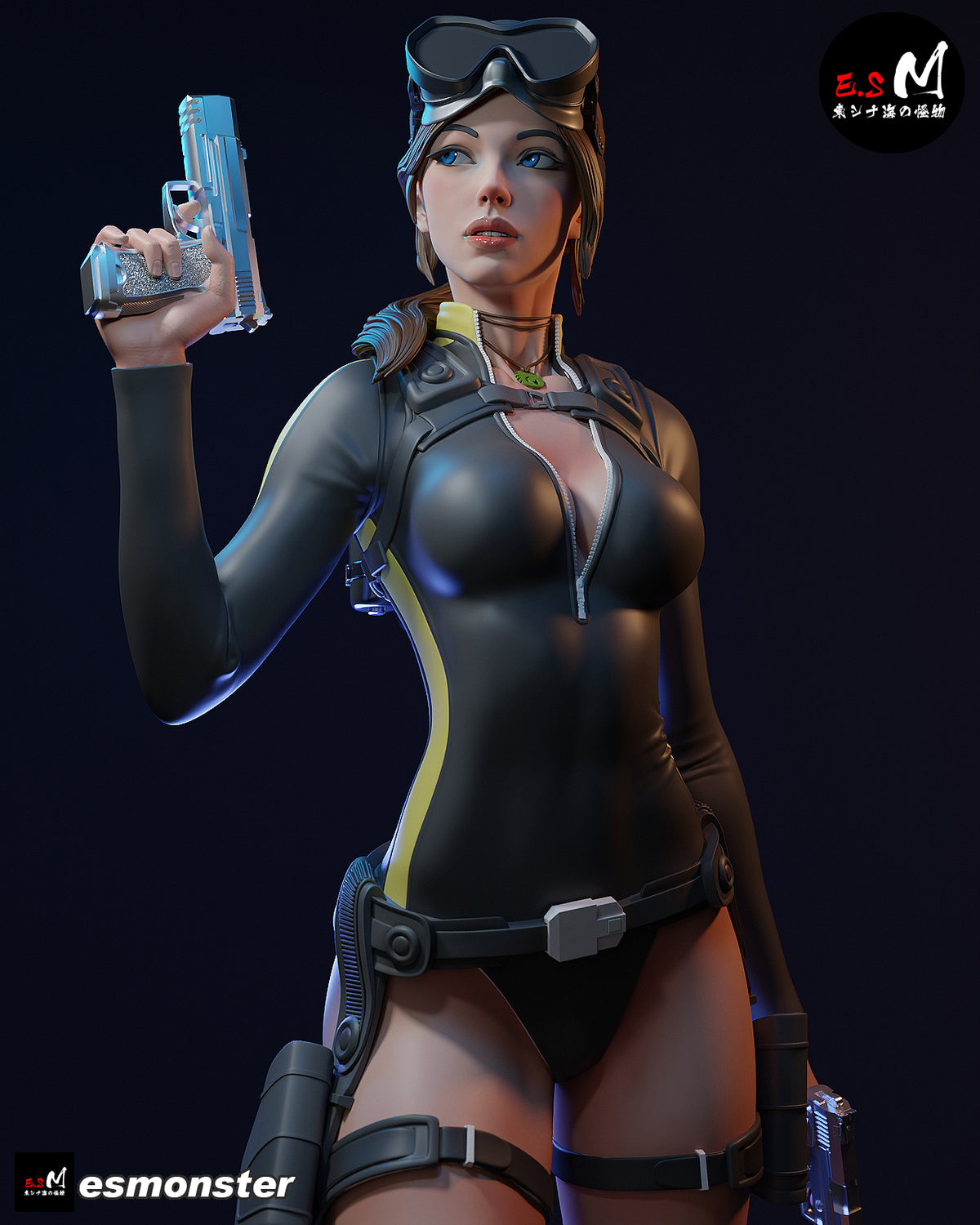 Lara Croft Resin Art (East Sea Monster Version)
