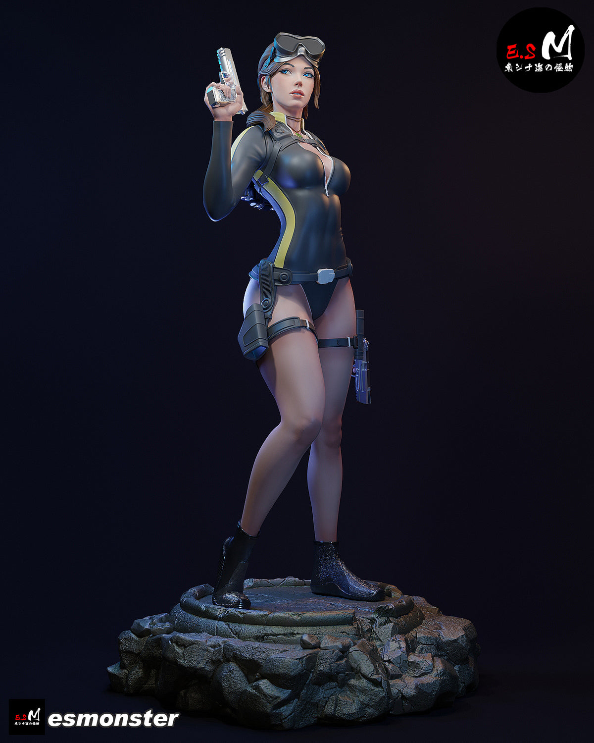 Lara Croft Resin Art (East Sea Monster Version)