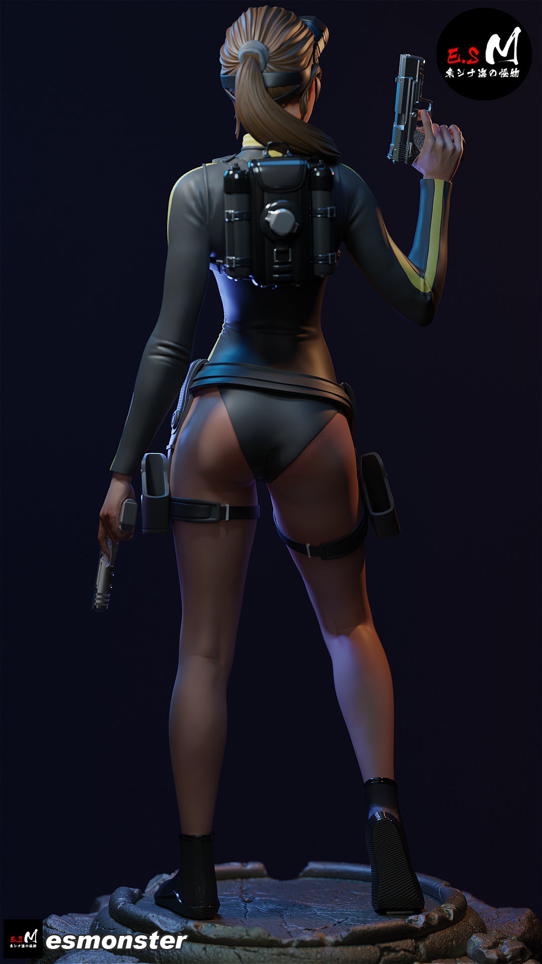 Lara Croft Resin Art (East Sea Monster Version)