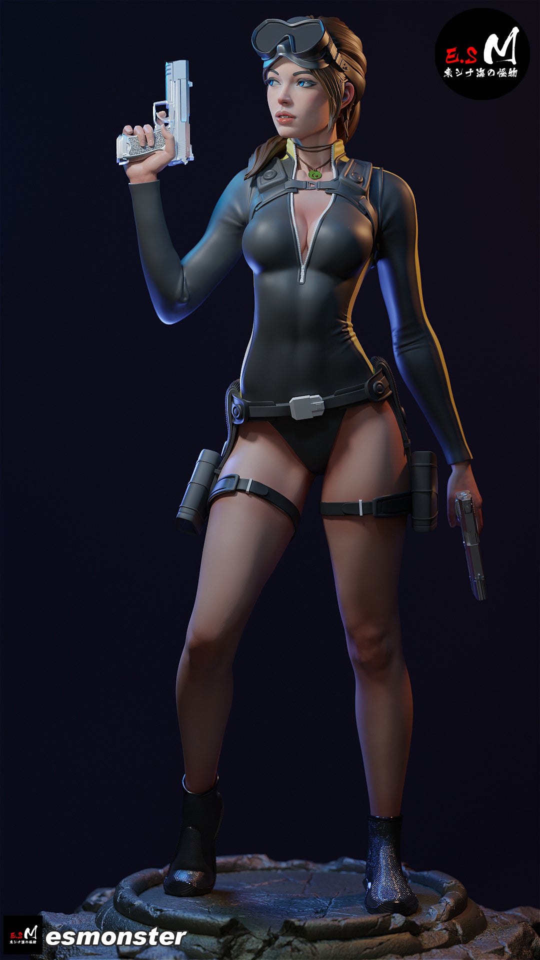Lara Croft Resin Art (East Sea Monster Version)