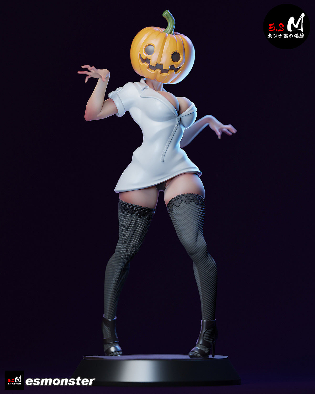 Lady Pumpkin Resin Art (East Sea Monster Version)