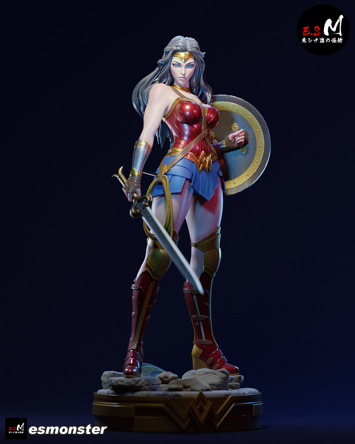 Wonder Woman Resin Art (East Sea Monster Version)