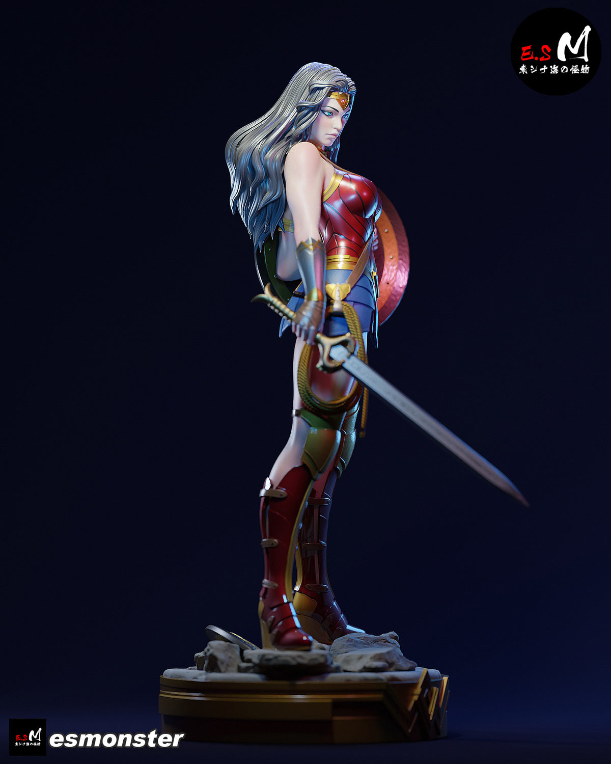 Wonder Woman Resin Art (East Sea Monster Version)