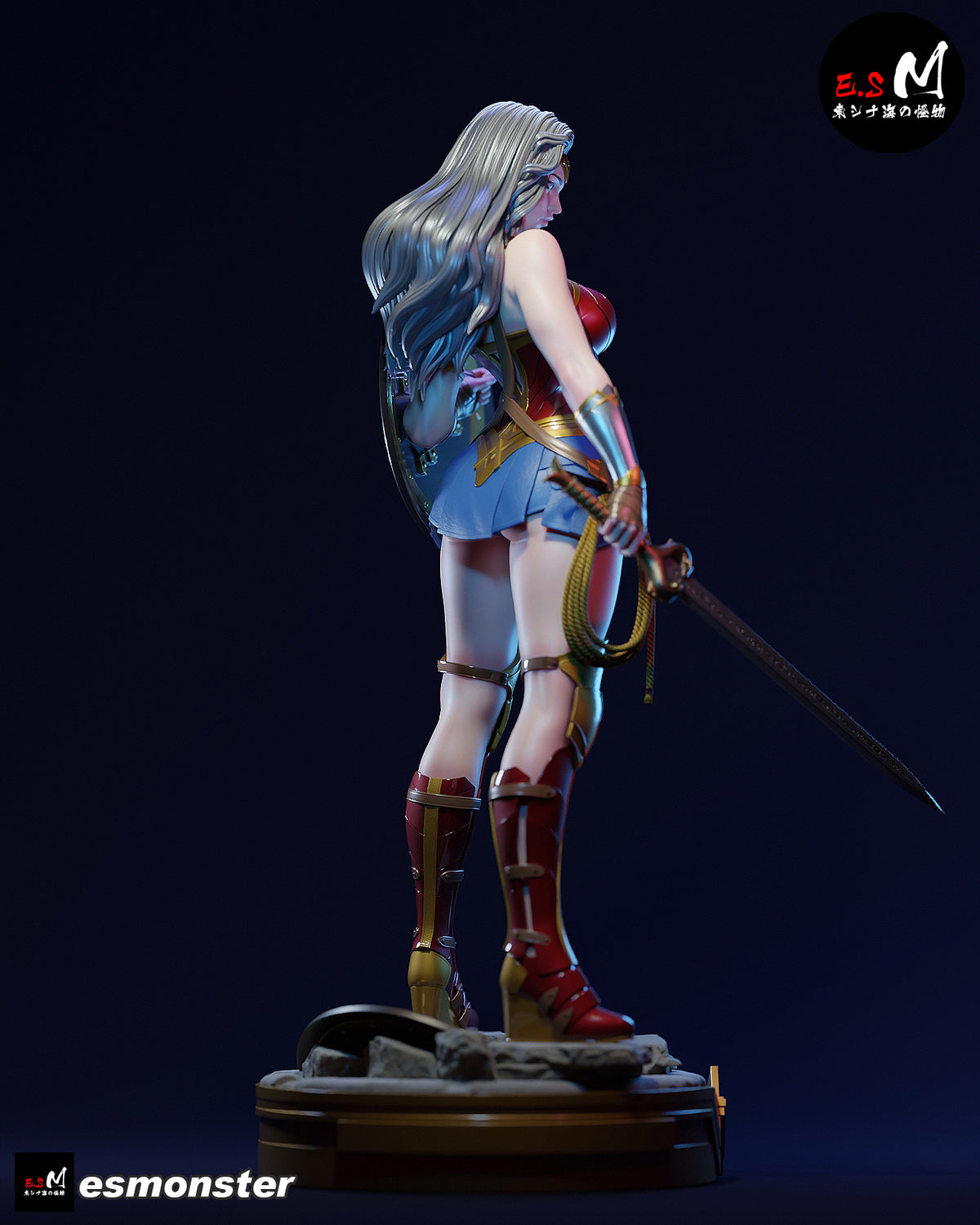 Wonder Woman Resin Art (East Sea Monster Version)
